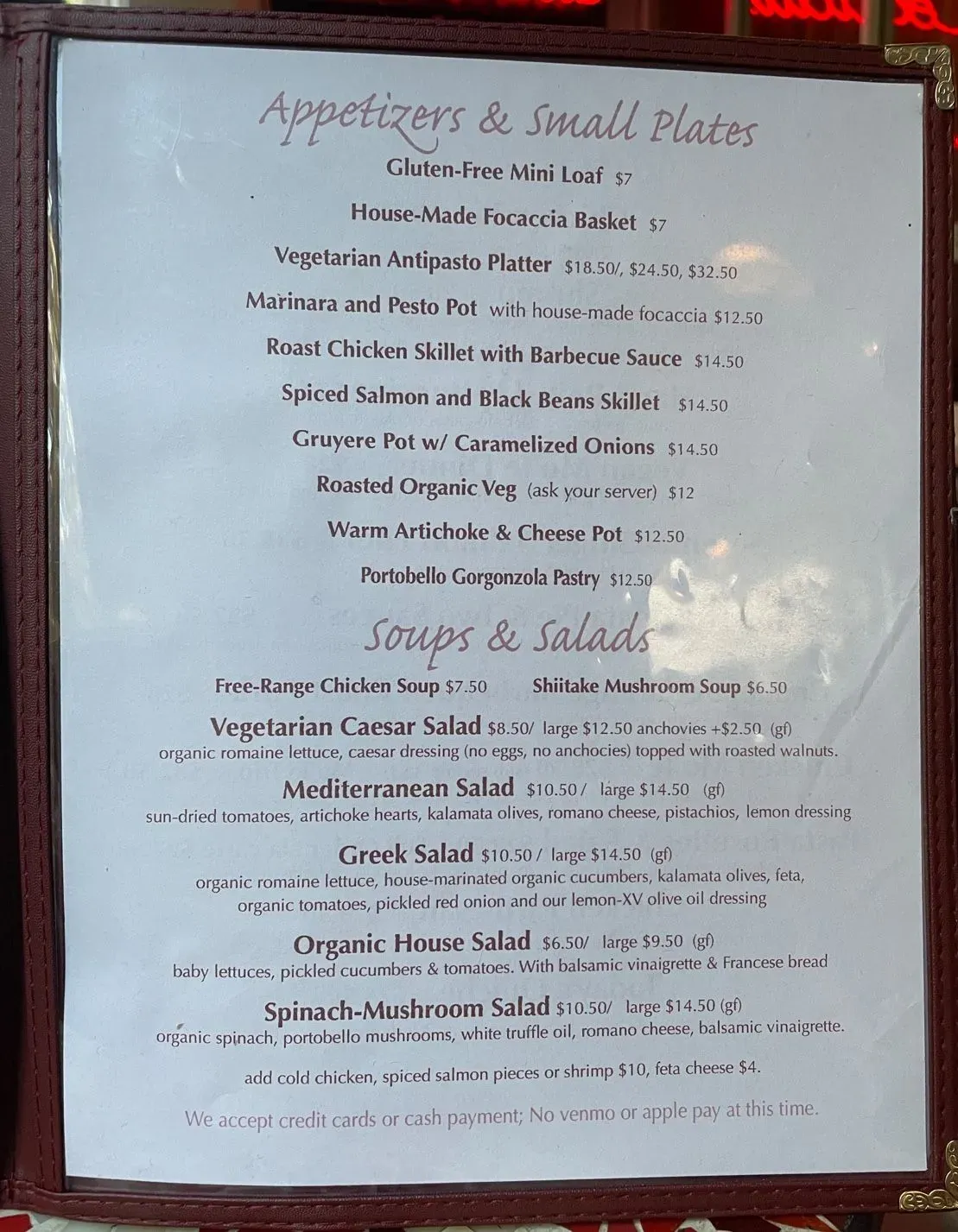 Menu 4