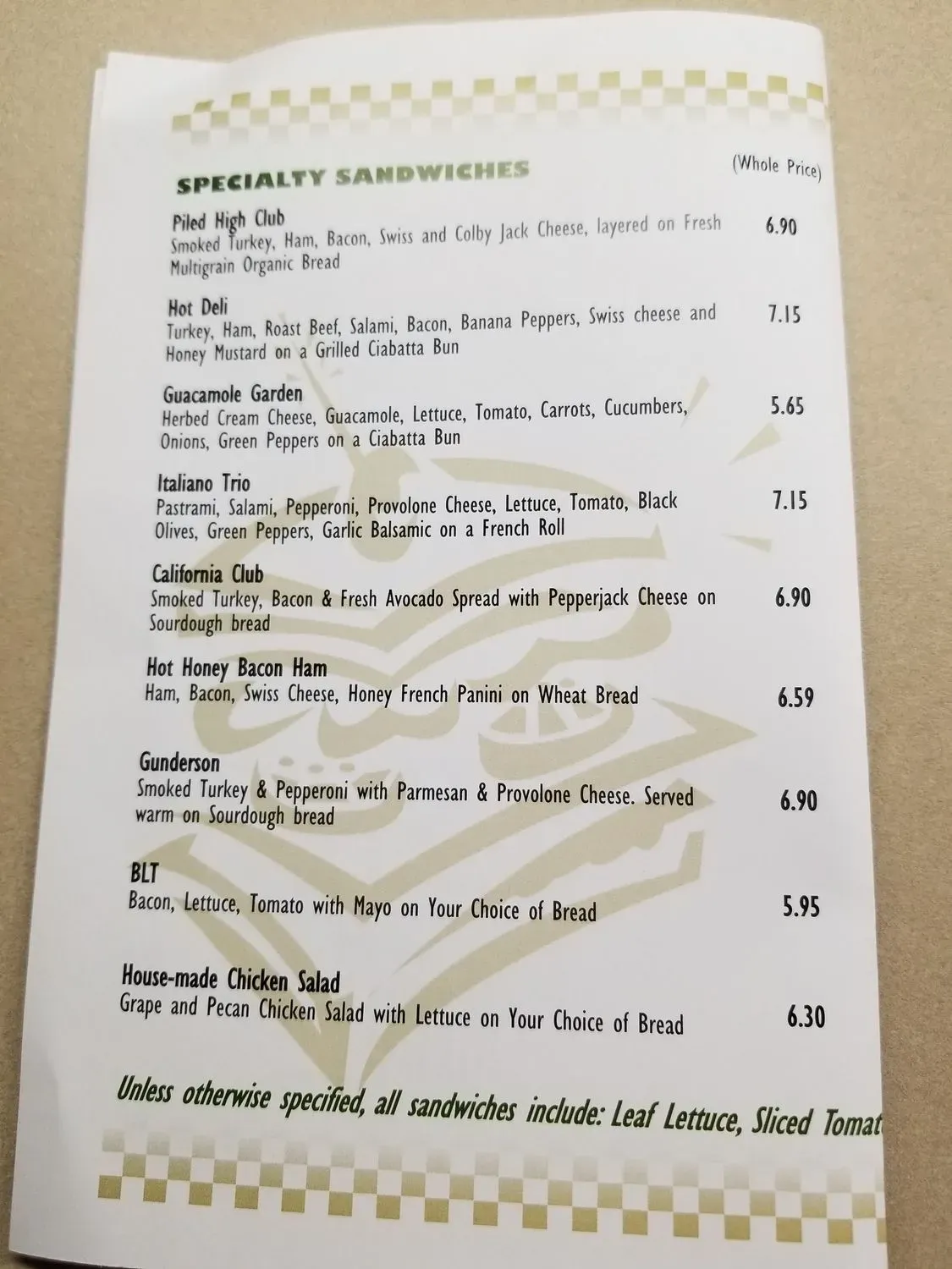 Menu 1