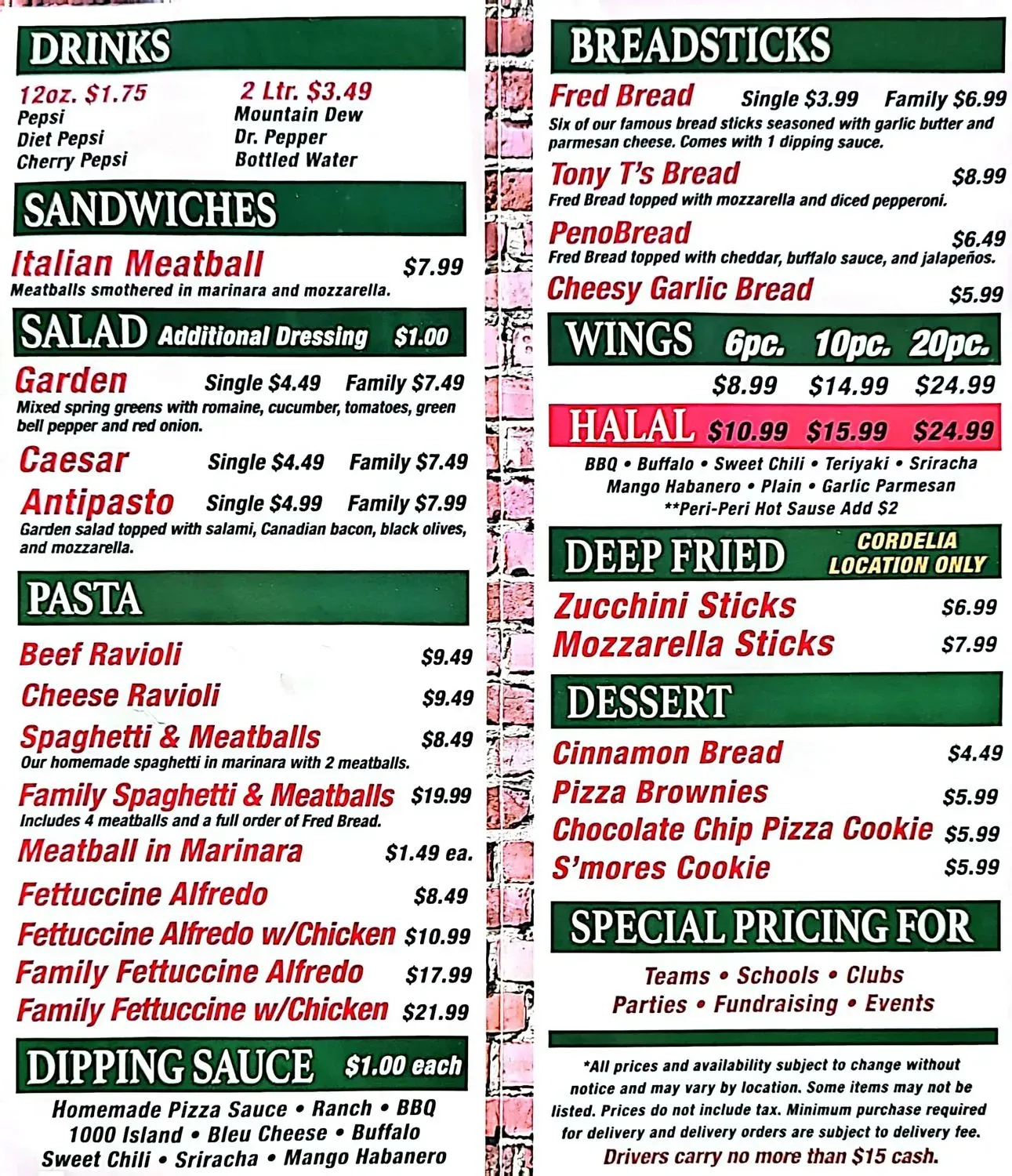 Menu 2