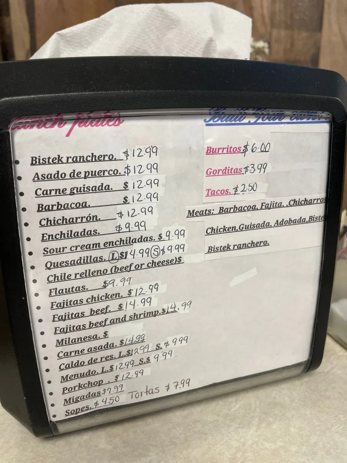 Menu 2