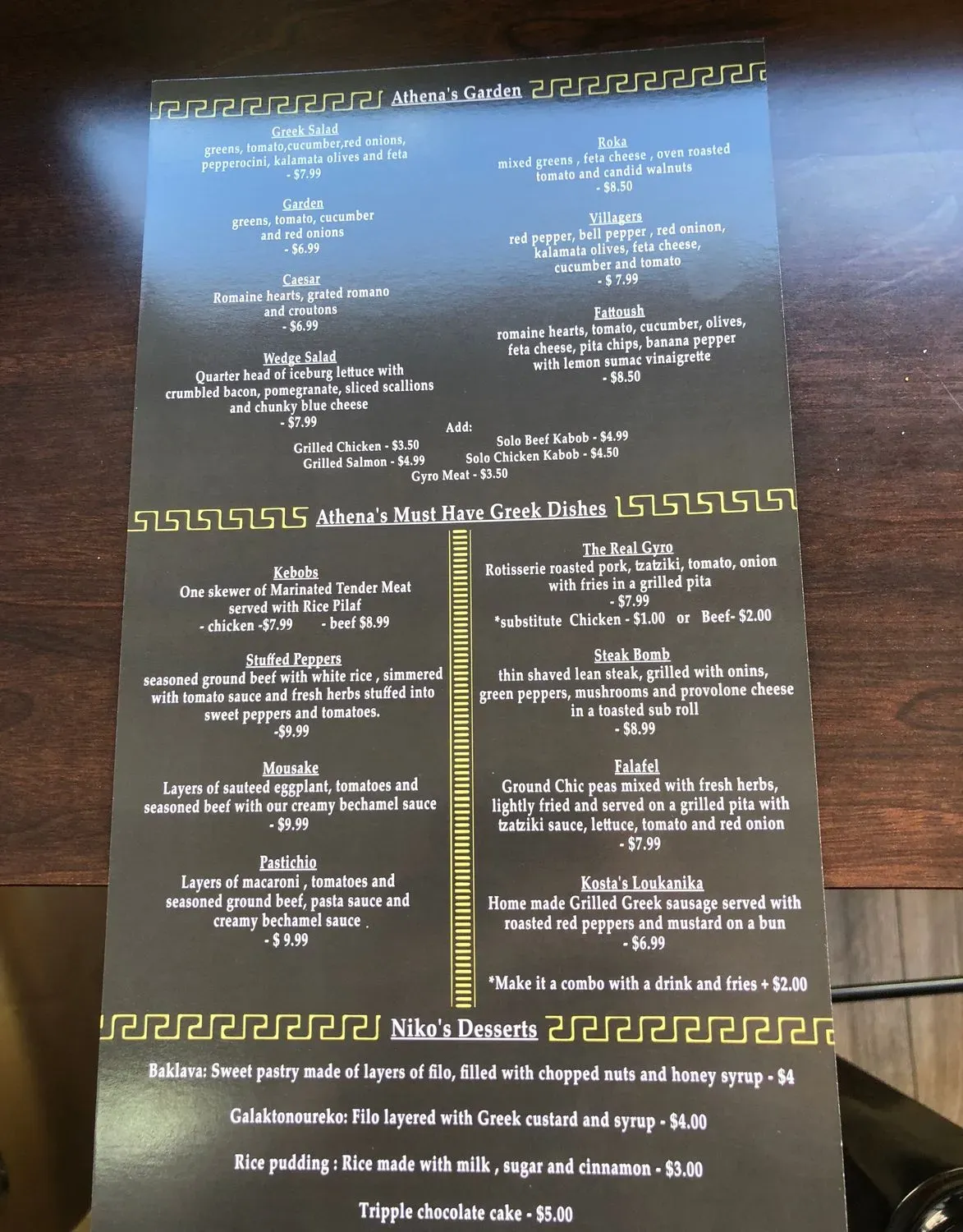 Menu 5