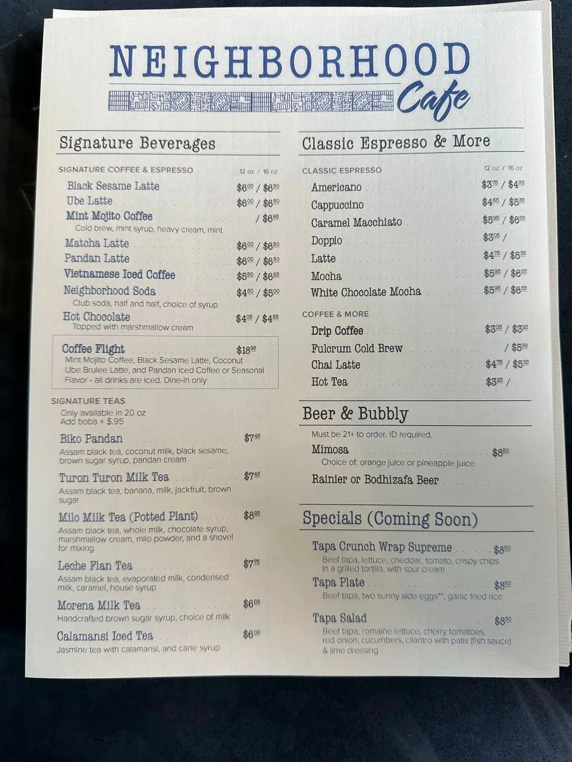 Menu 2