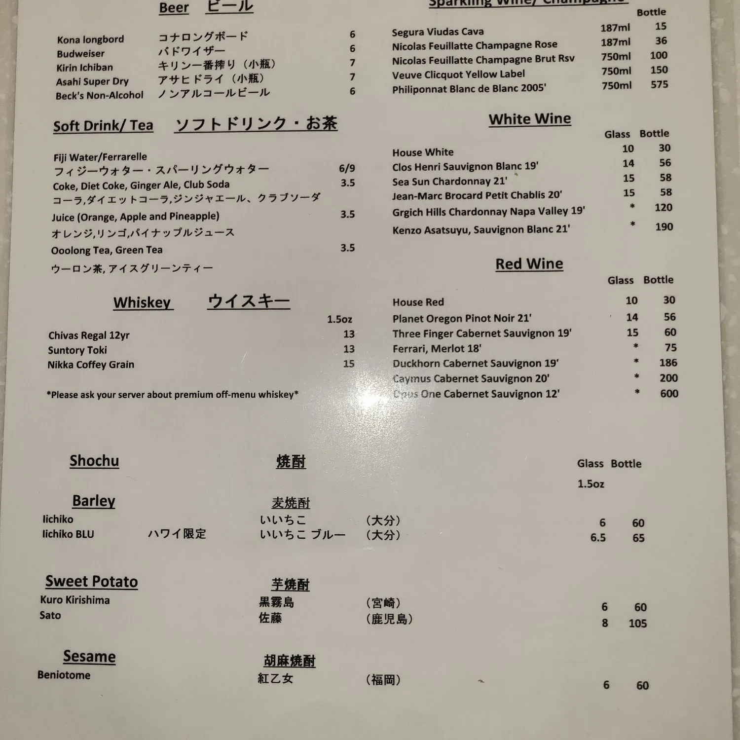 Menu 1