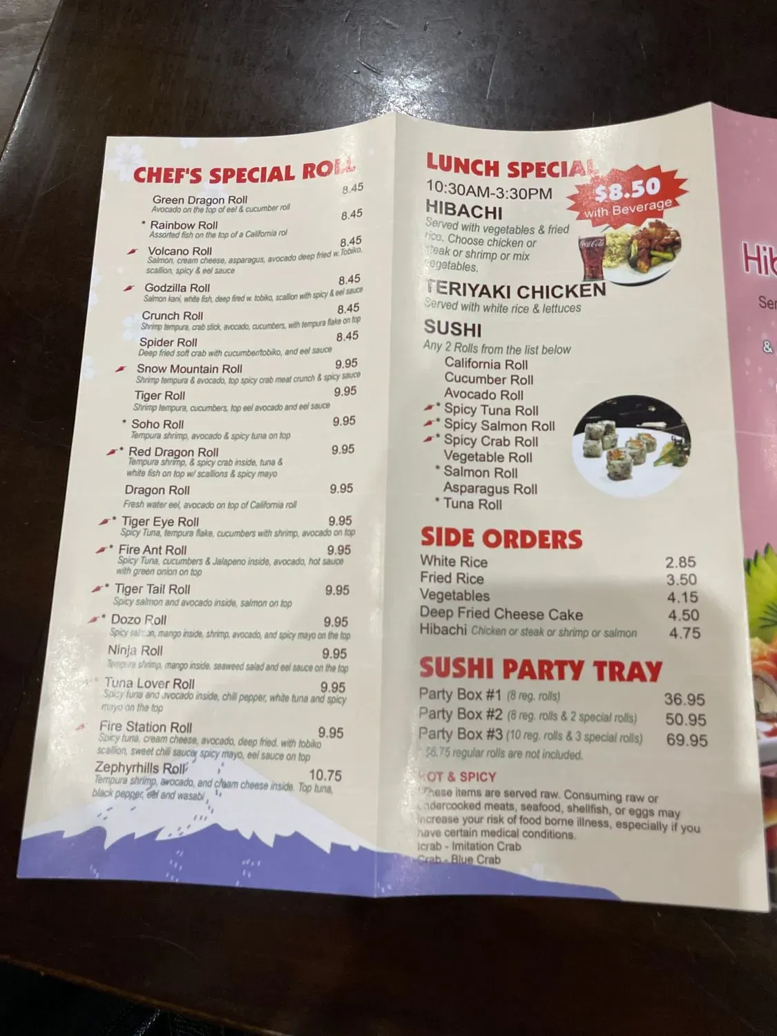 Menu 6