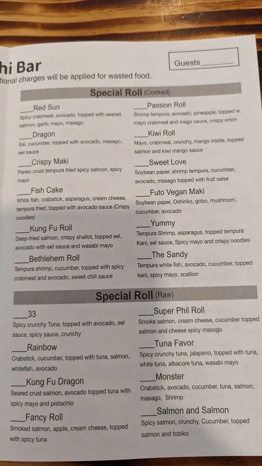 Menu 4