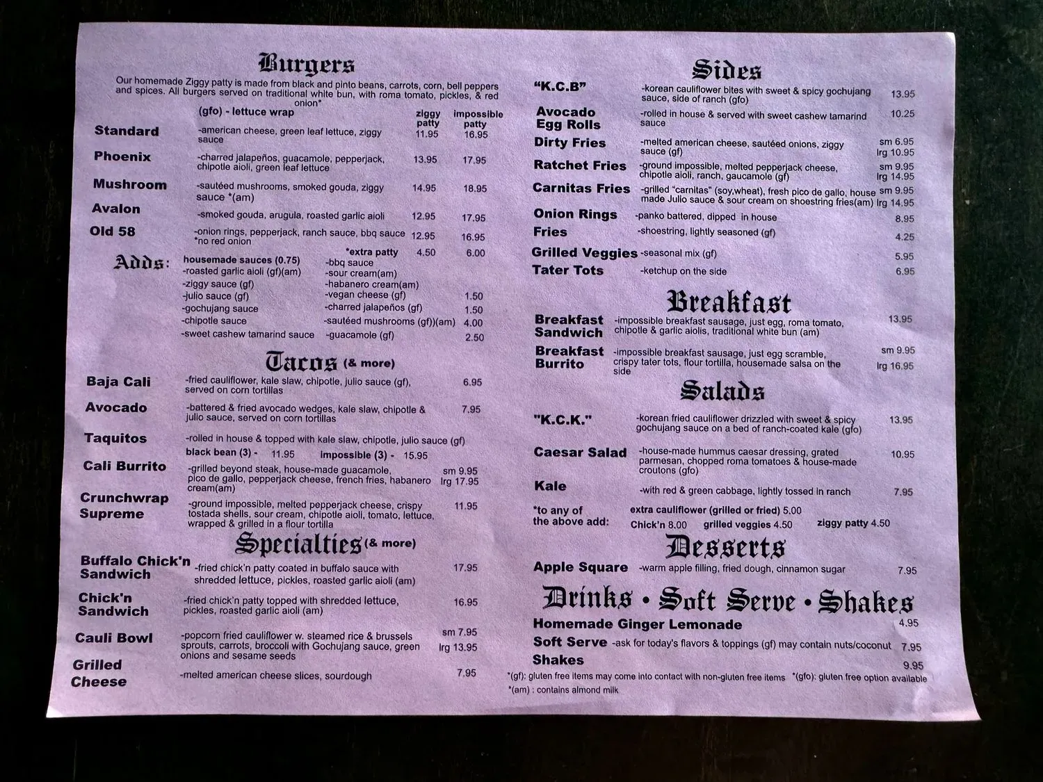 Menu 5