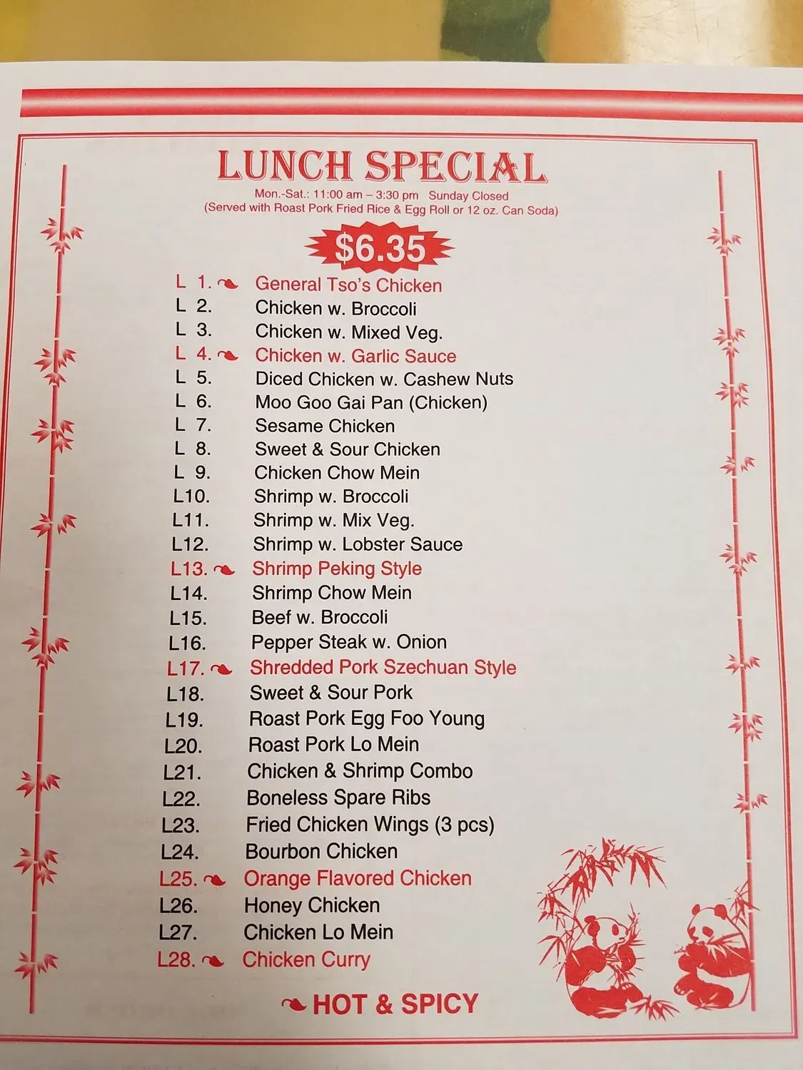 Menu 2