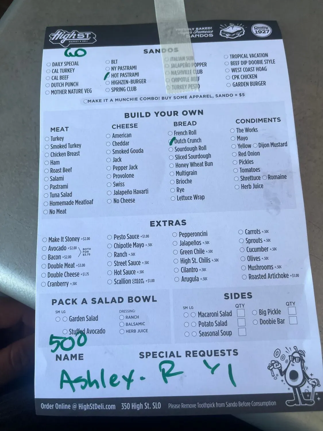 Menu 4