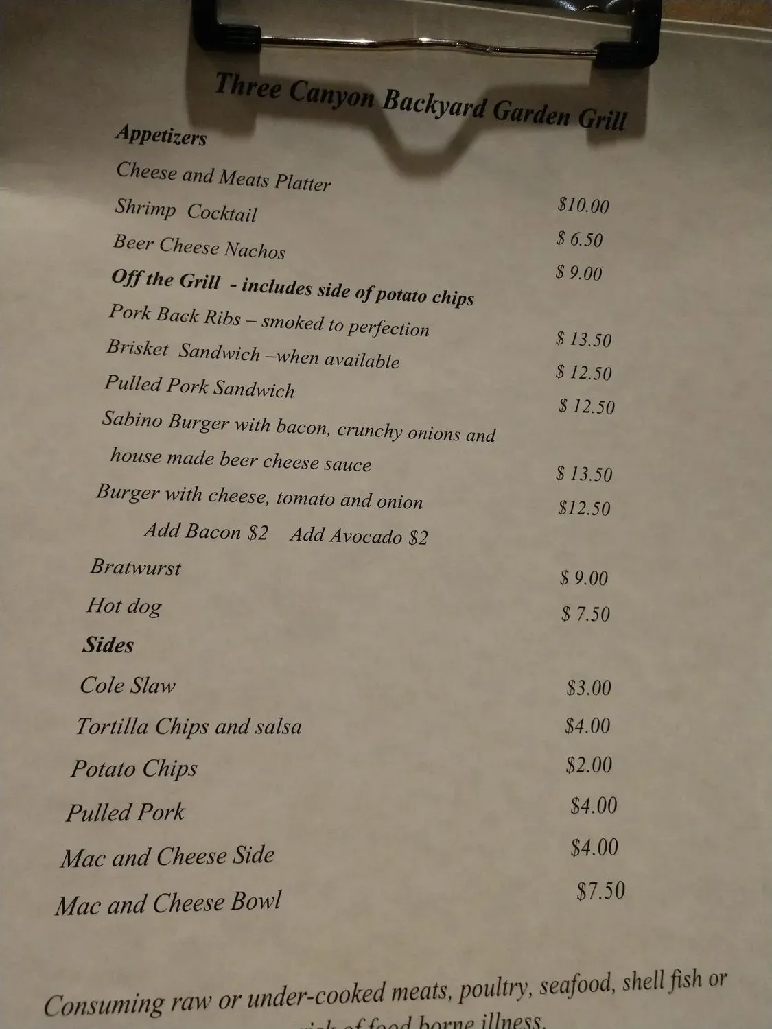 Menu 6