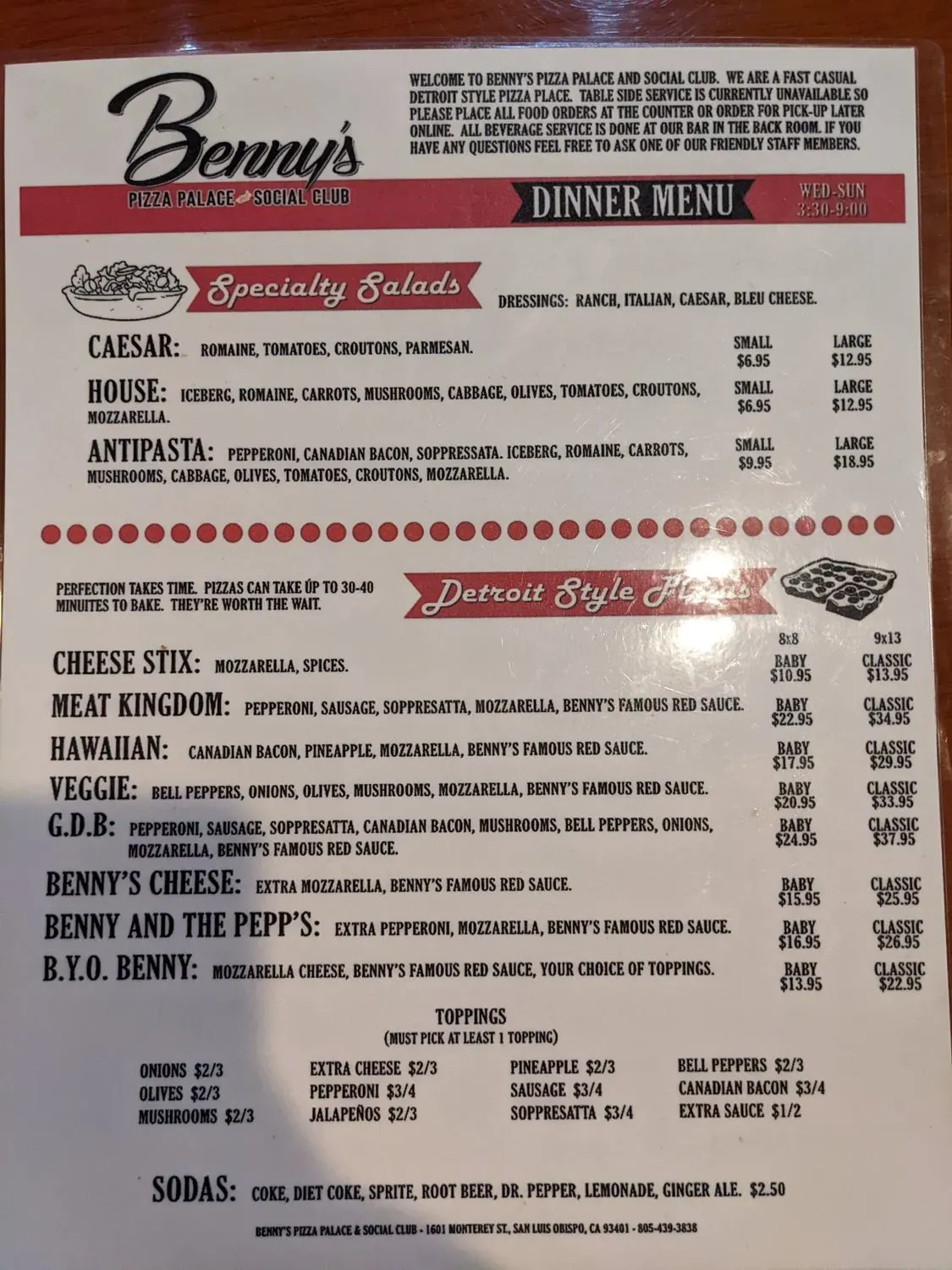 Menu 1