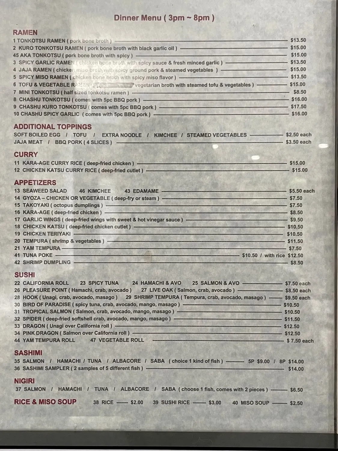 Menu 2