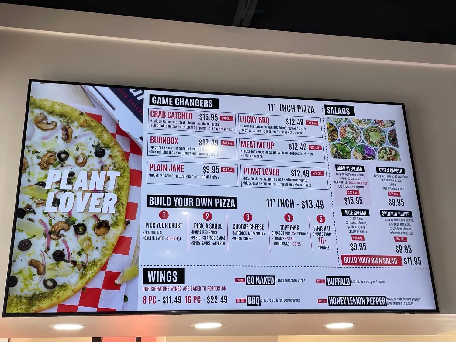 BurnBox Pizza Menu - Updated November 2025