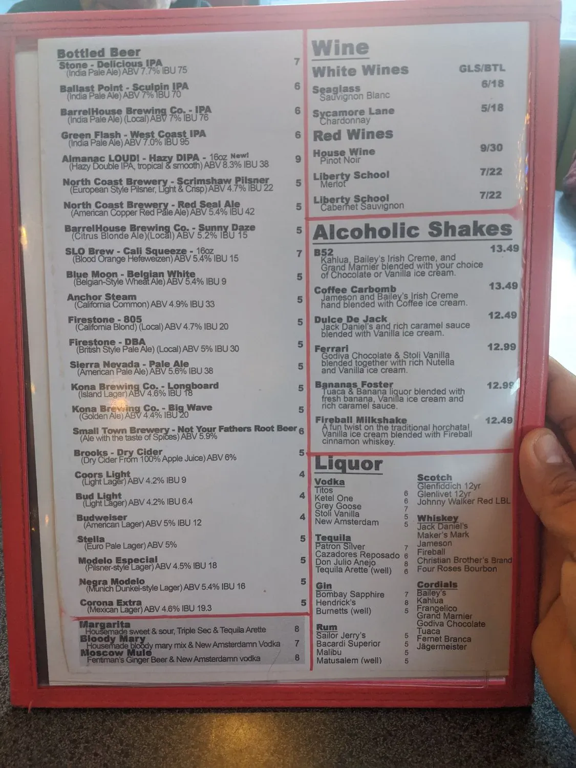 Menu 5