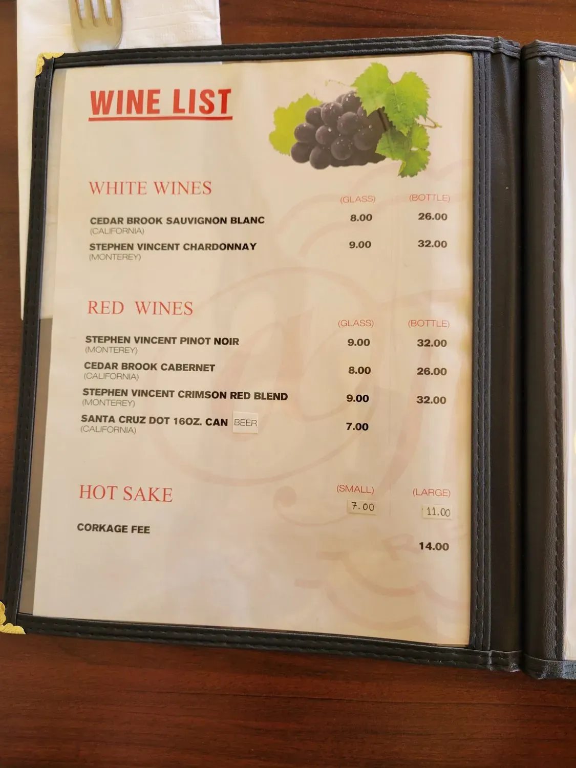 Menu 6