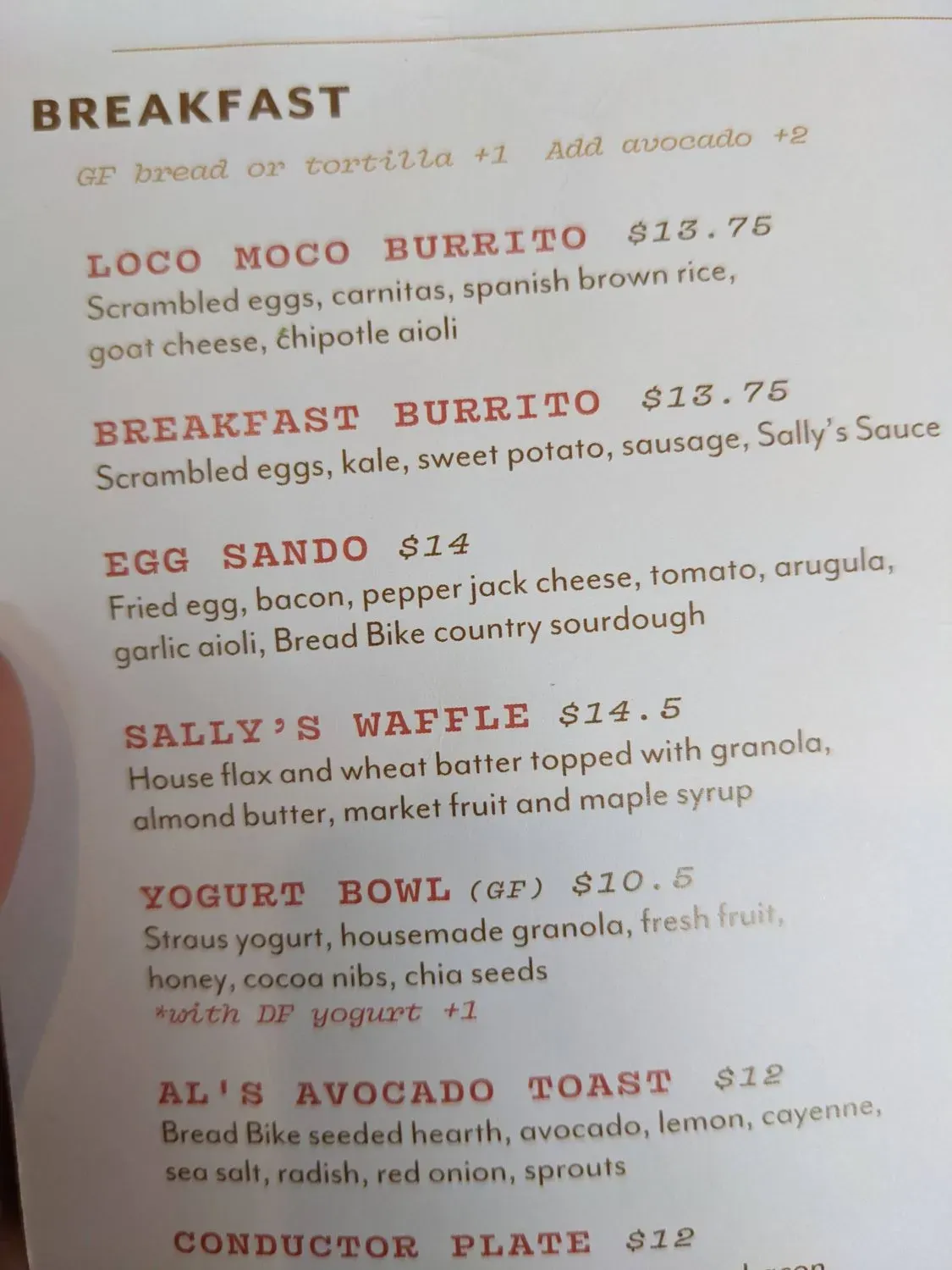 Menu 5