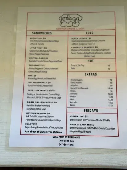 Menu 2