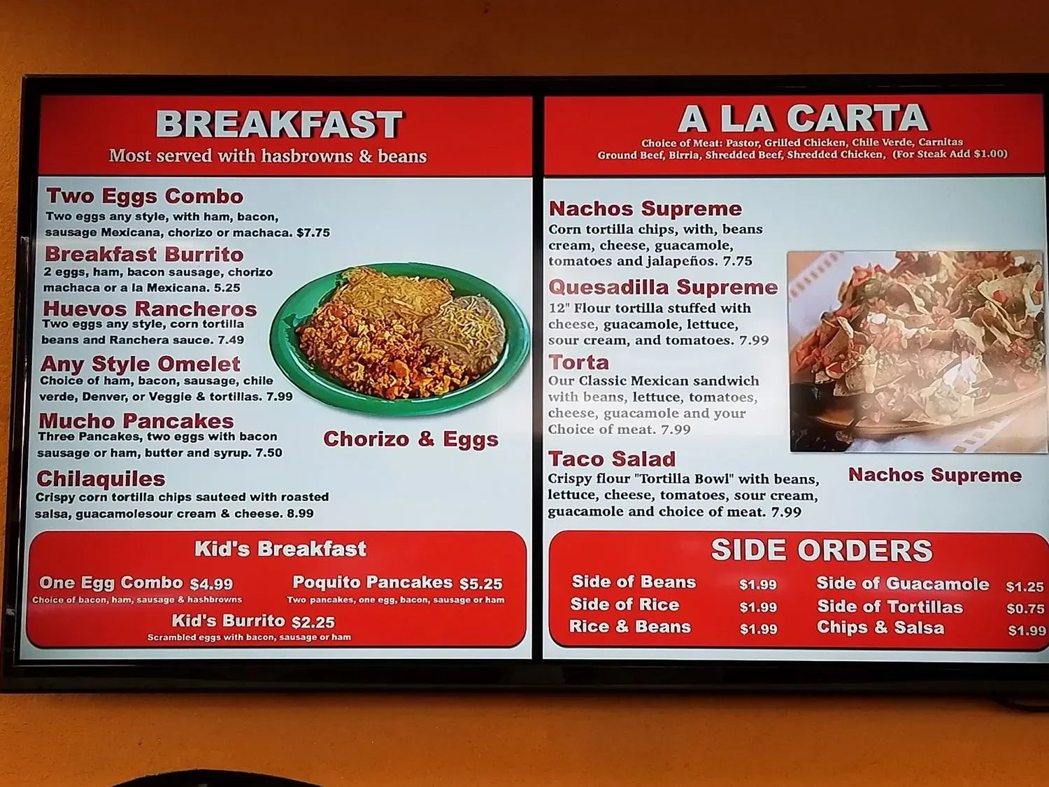 Taco Roco Express Menu - Updated November 2025