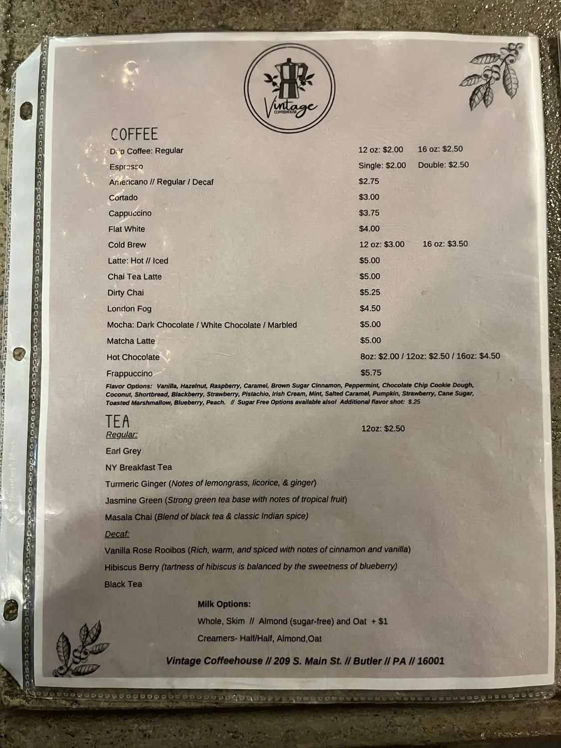 Menu 5