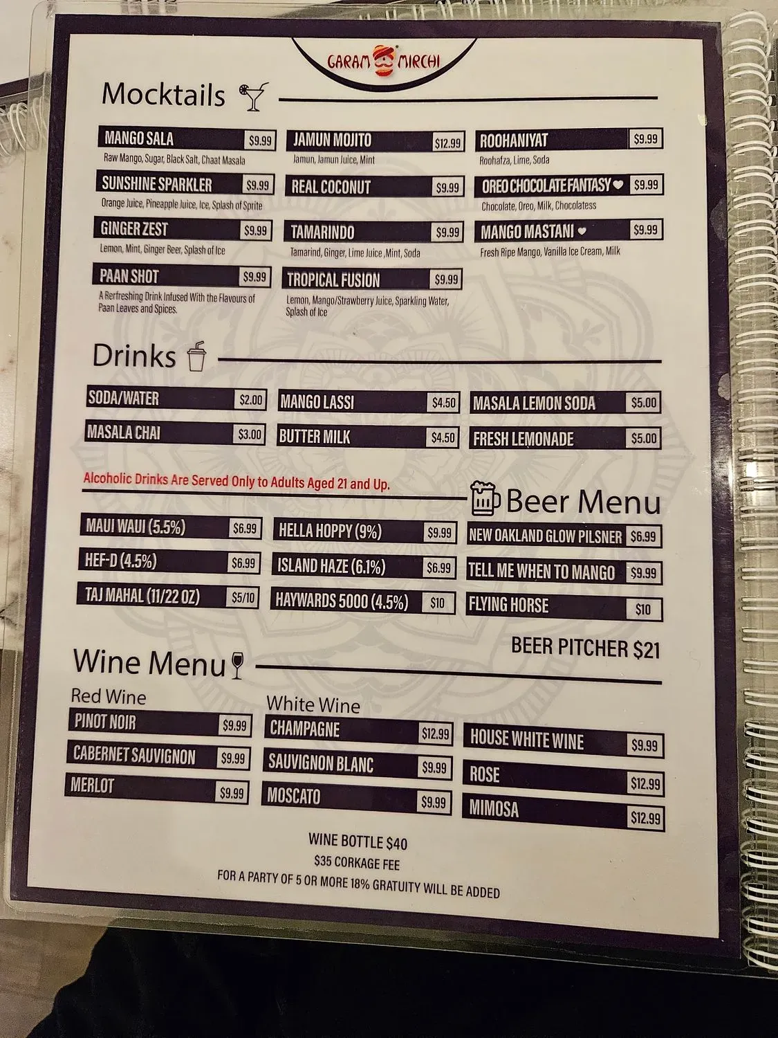 Menu 6