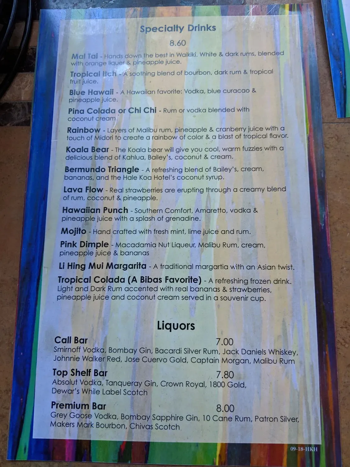 Menu 5