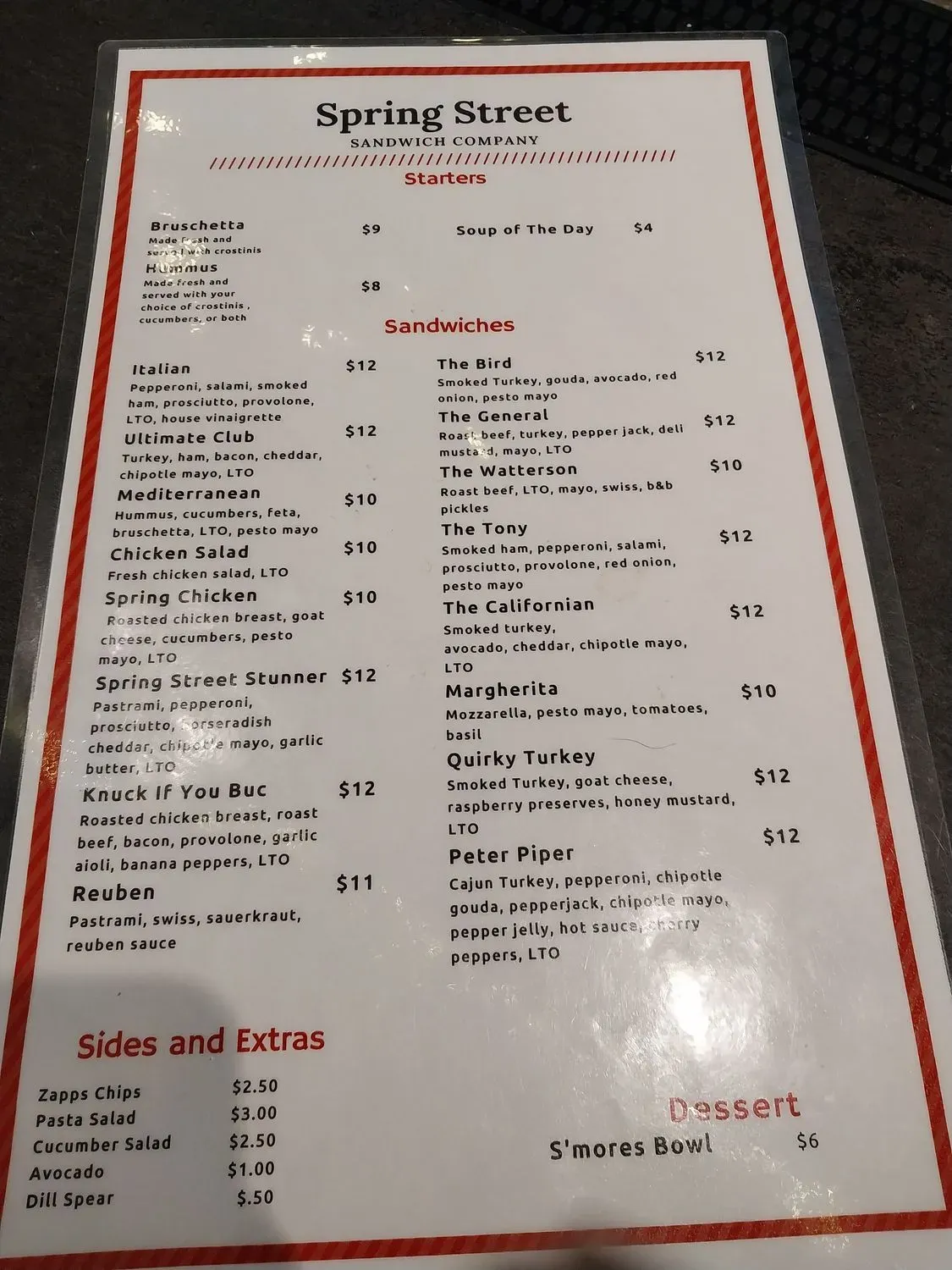 Menu 6