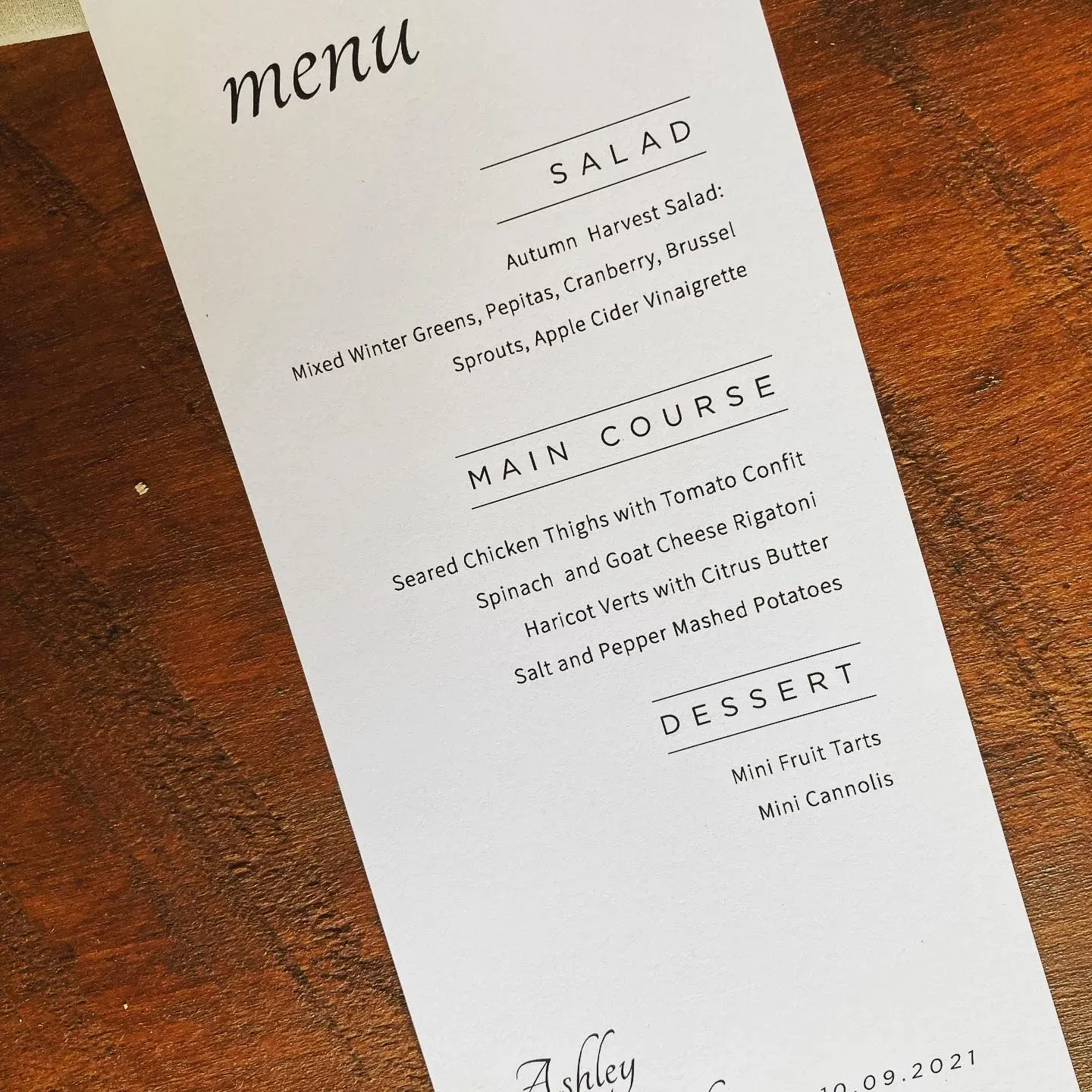 Menu 1