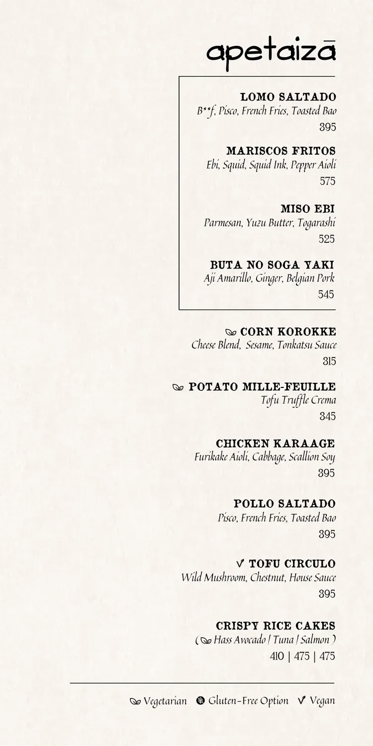 Menu 1