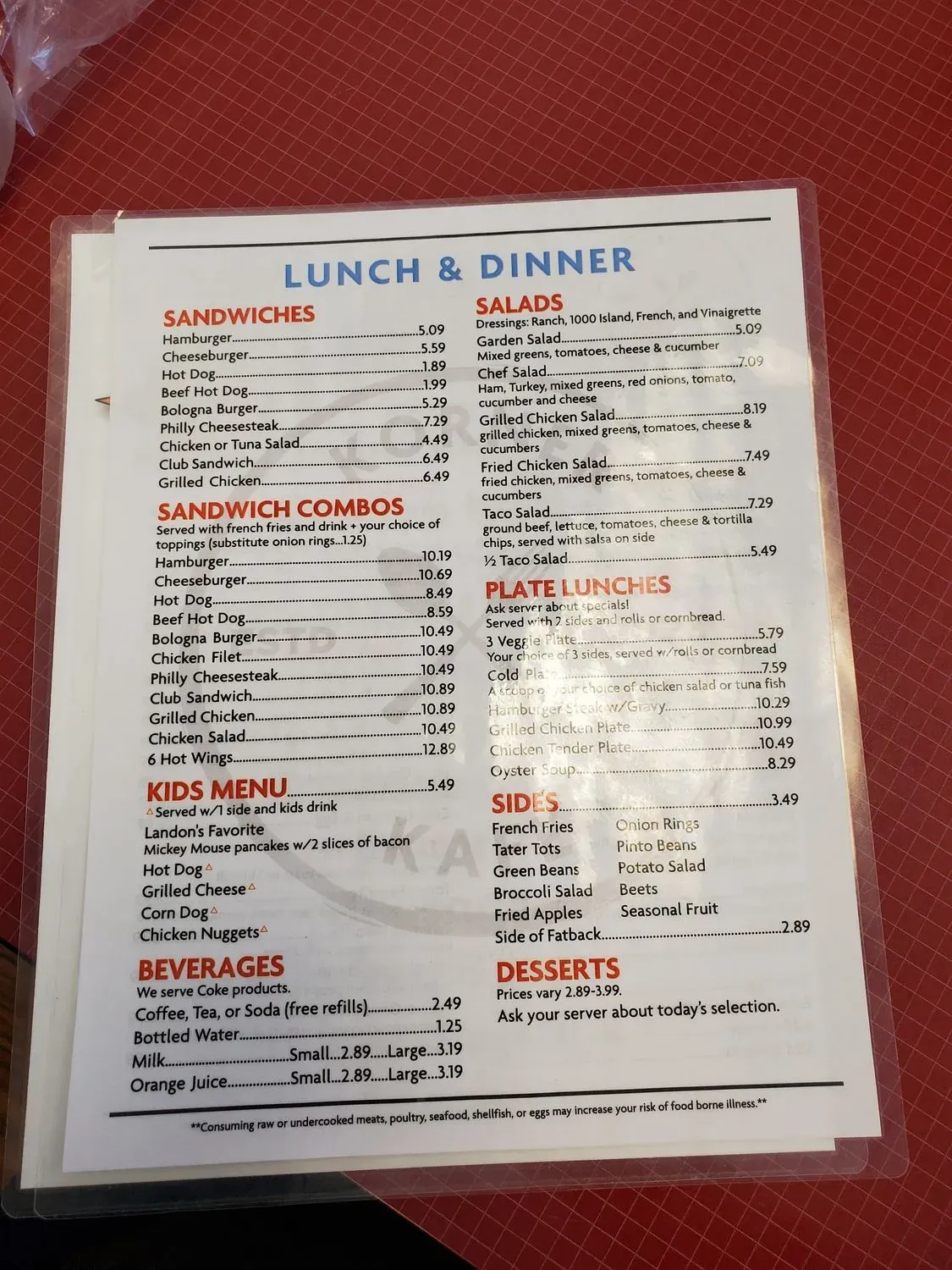 Menu 2