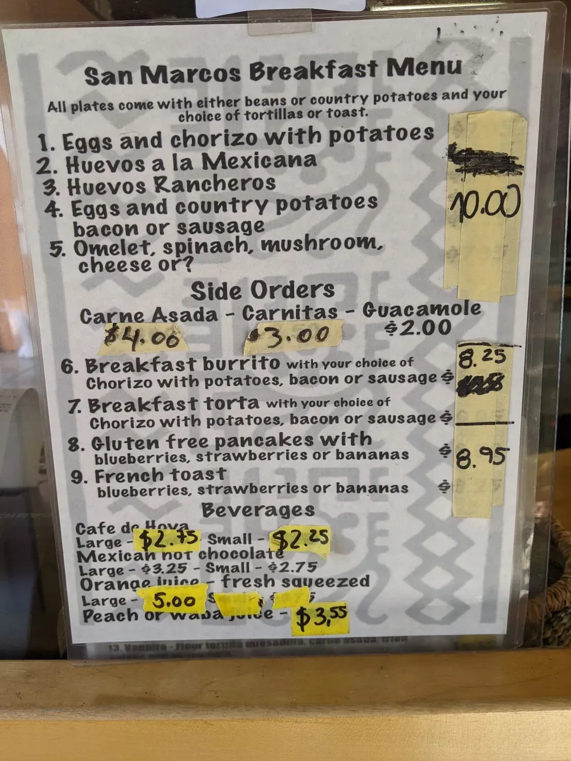 Menu 5