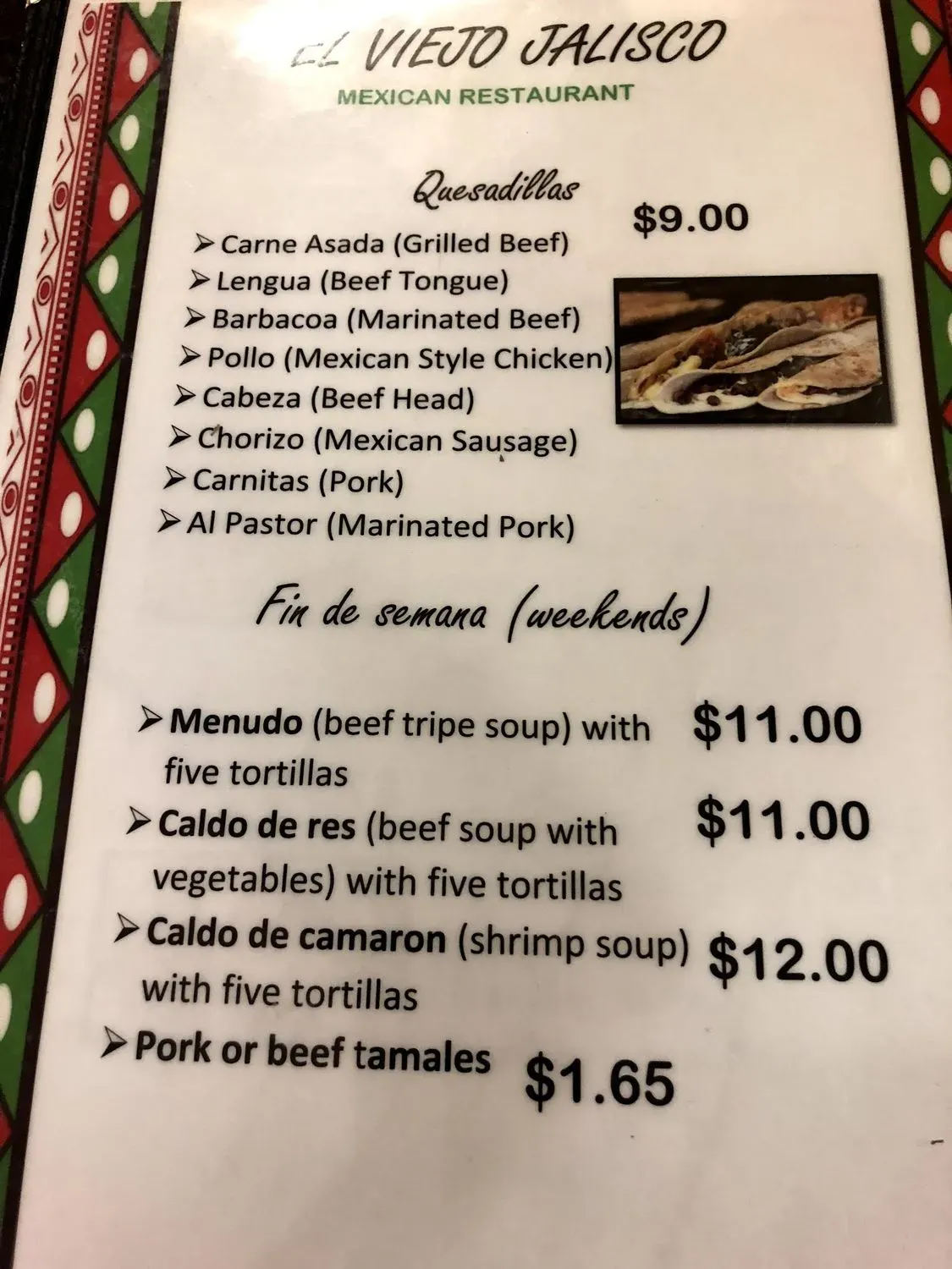 Menu 6