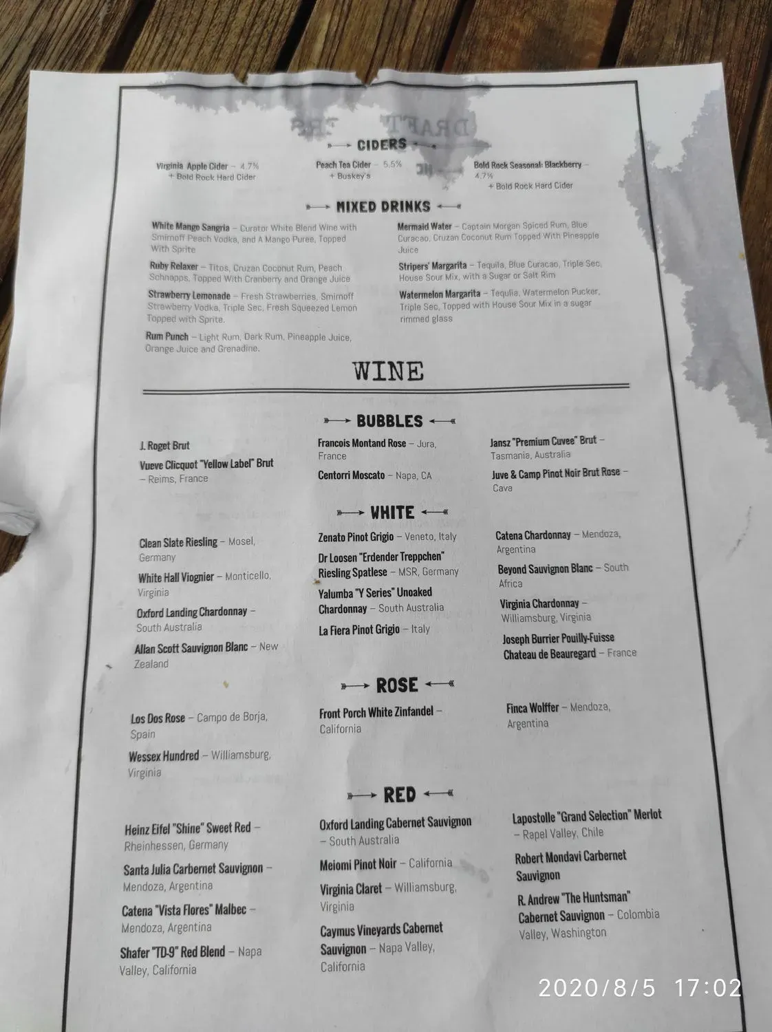 Menu 6