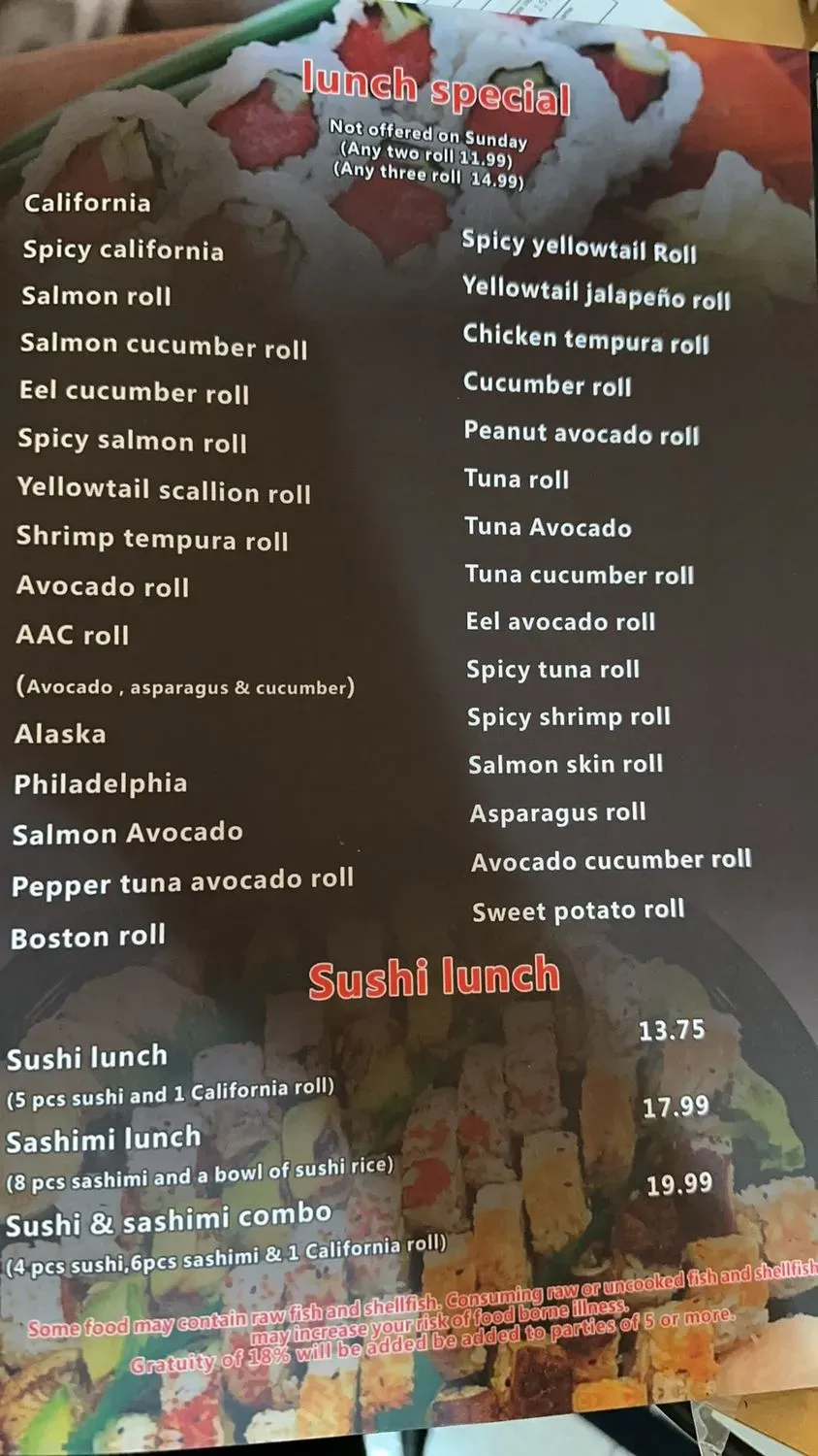 Menu 3