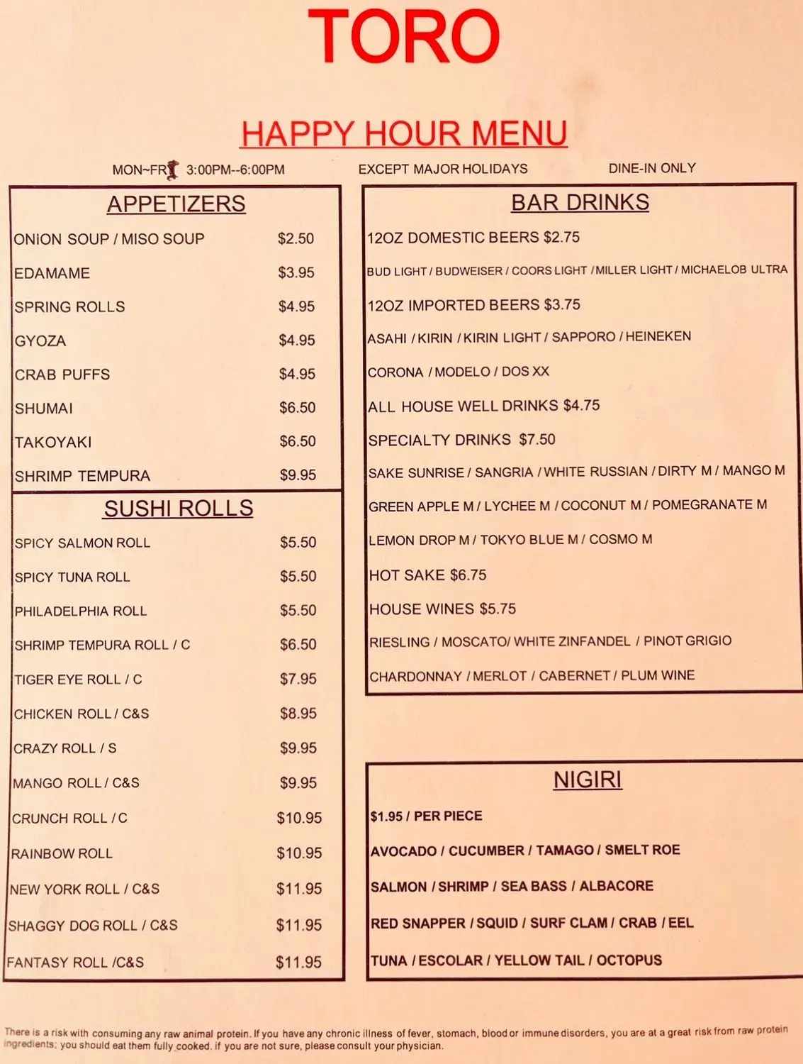 Menu 2