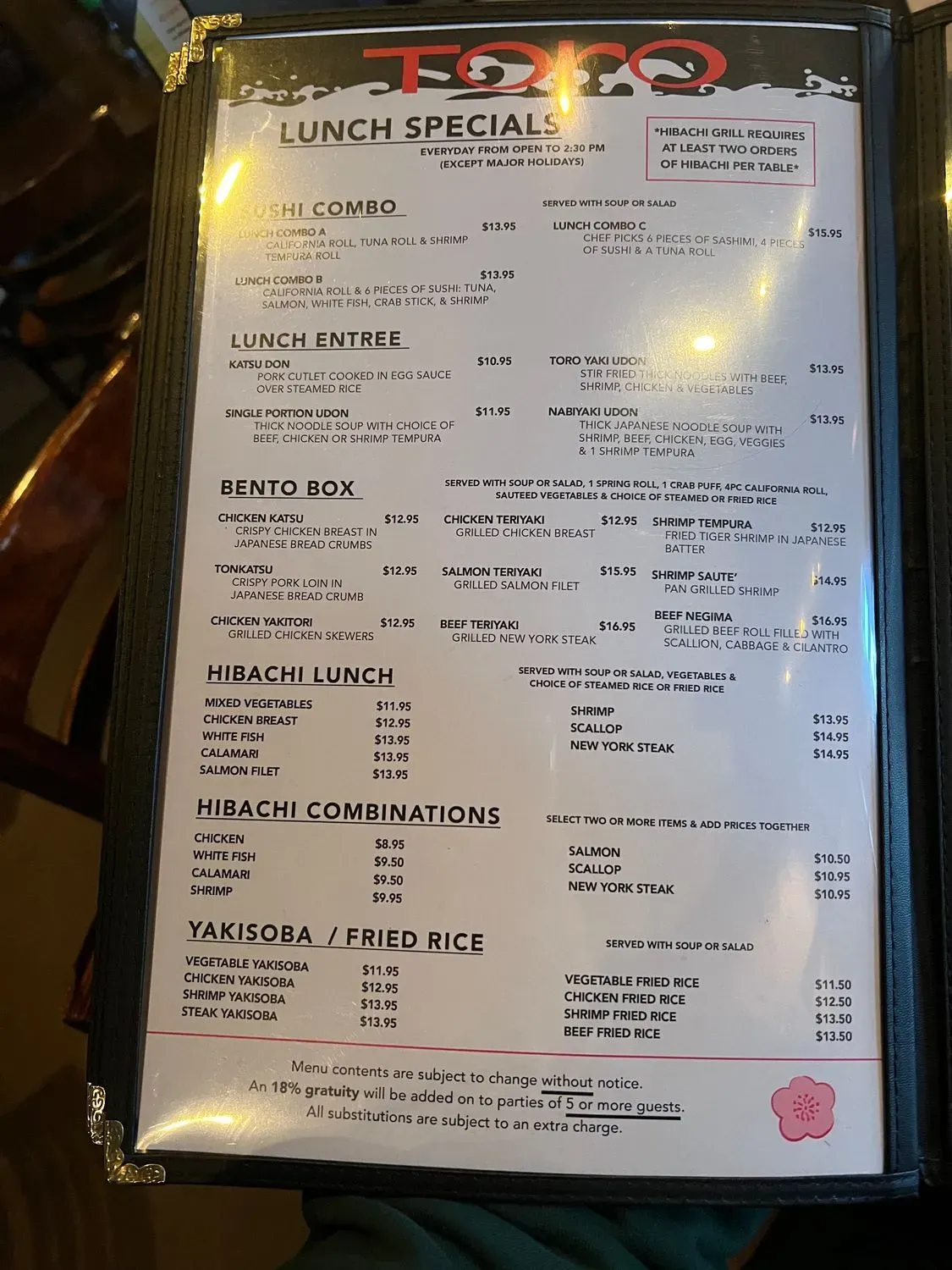 Menu 5