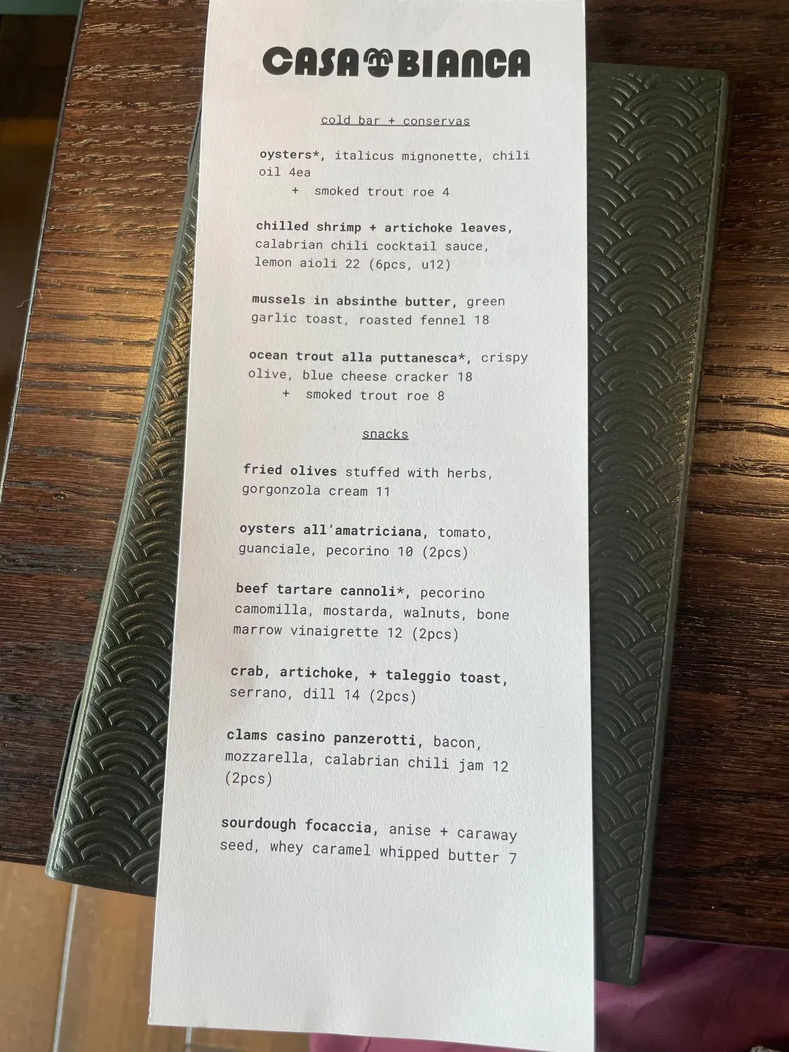 Menu 6