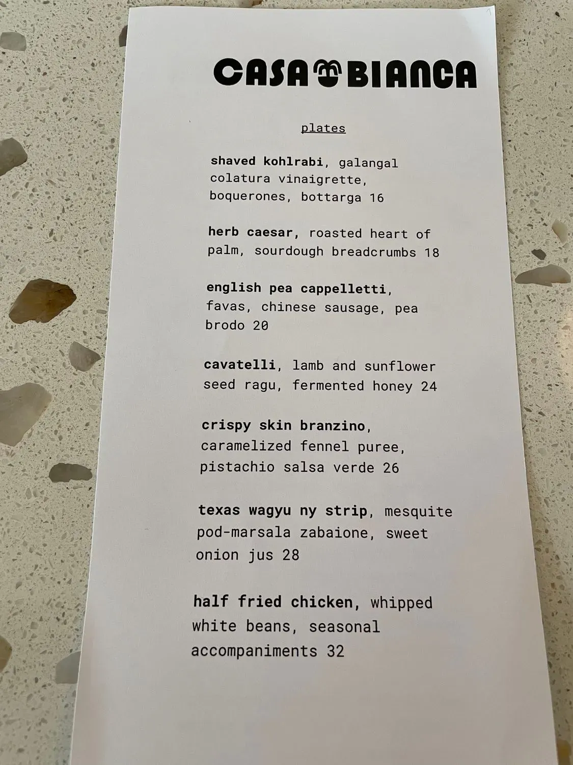 Menu 5