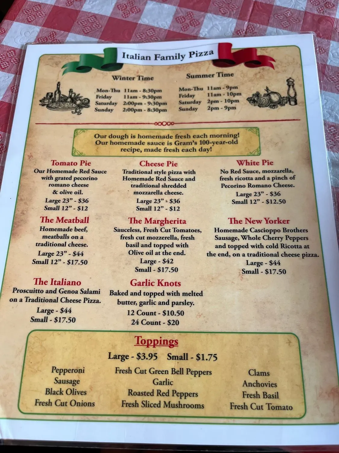 Menu 1