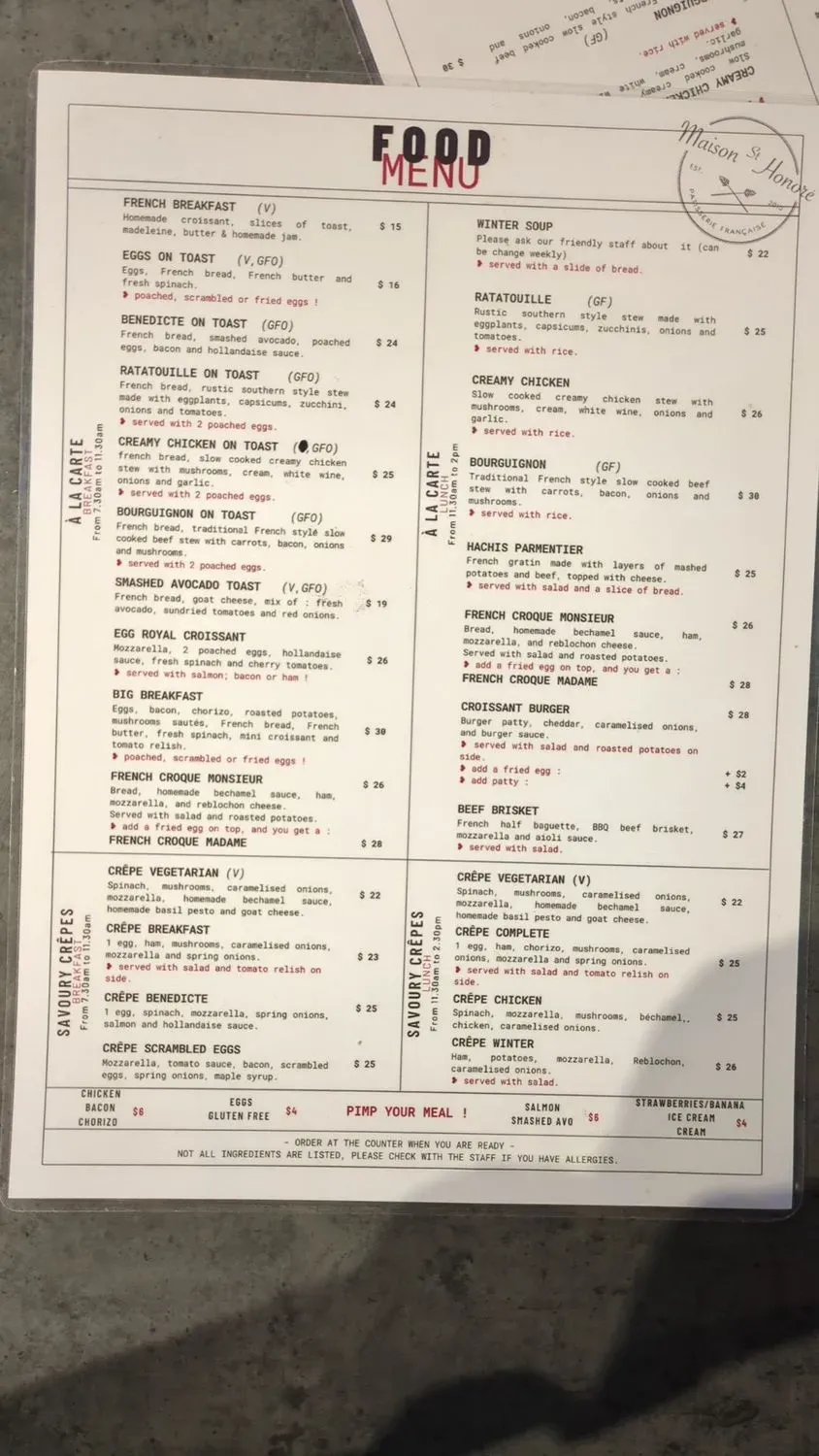 Menu 2