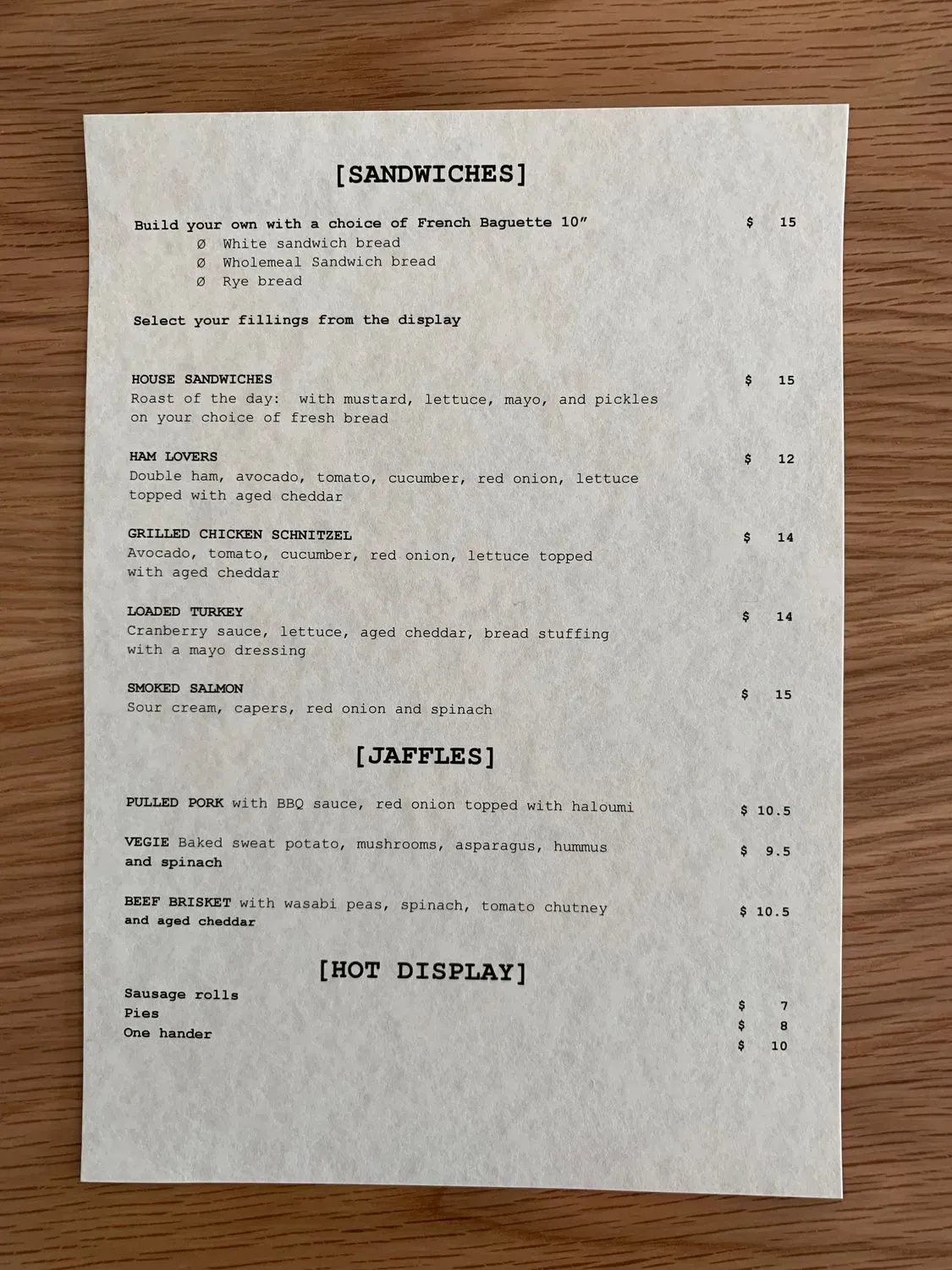 Menu 2