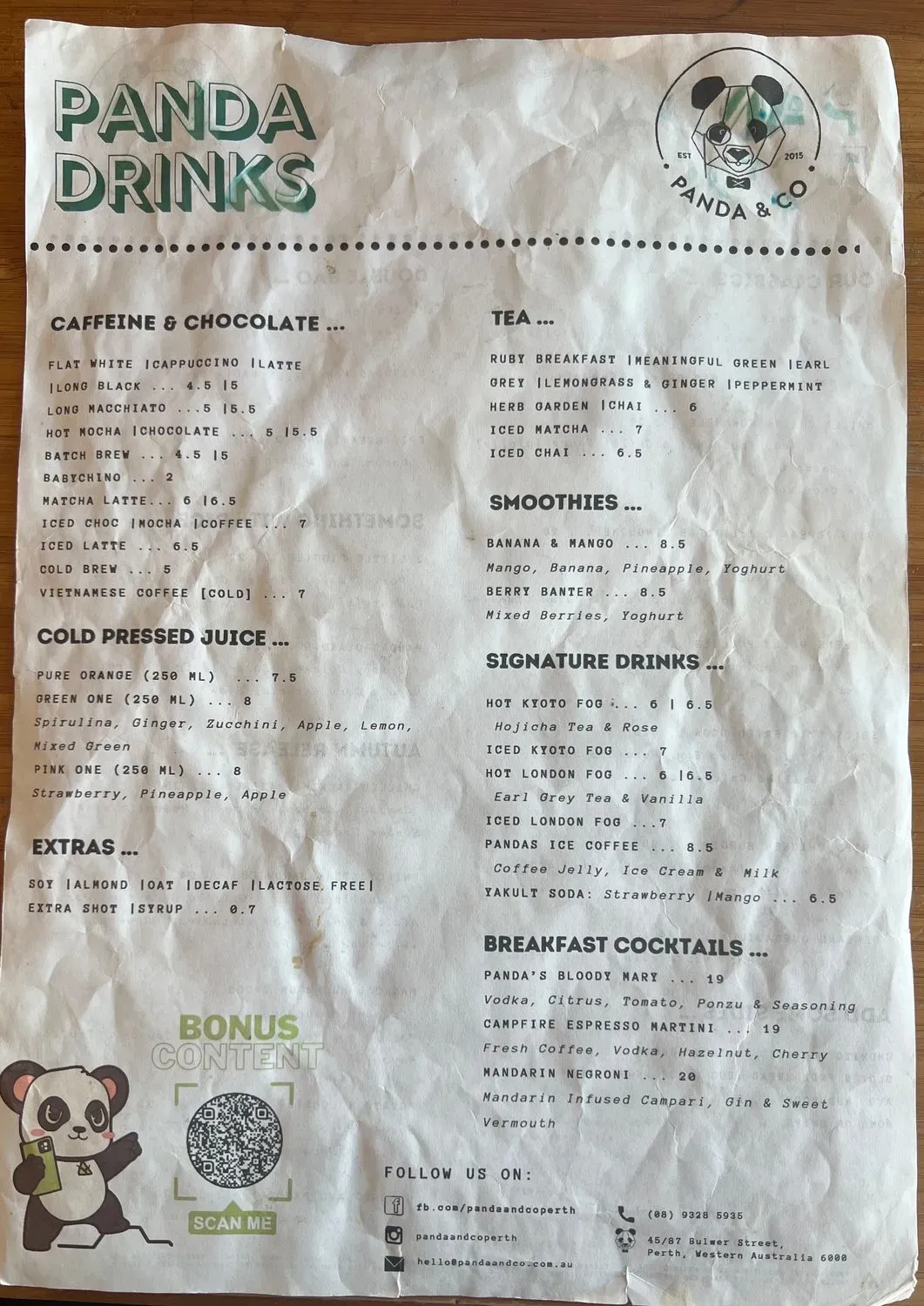 Menu 1