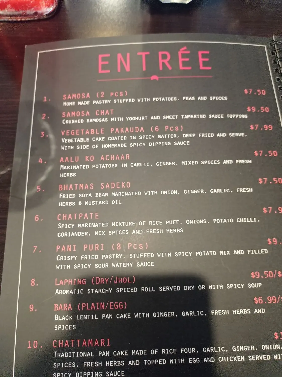 Menu 2