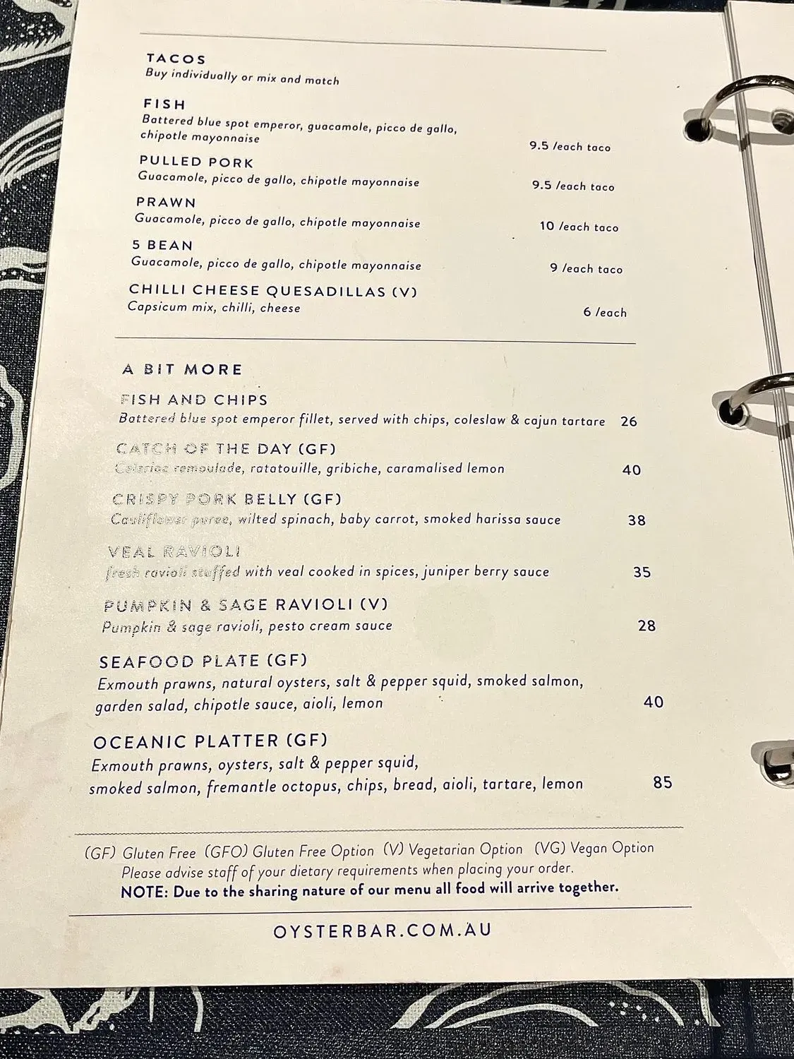 Menu 1