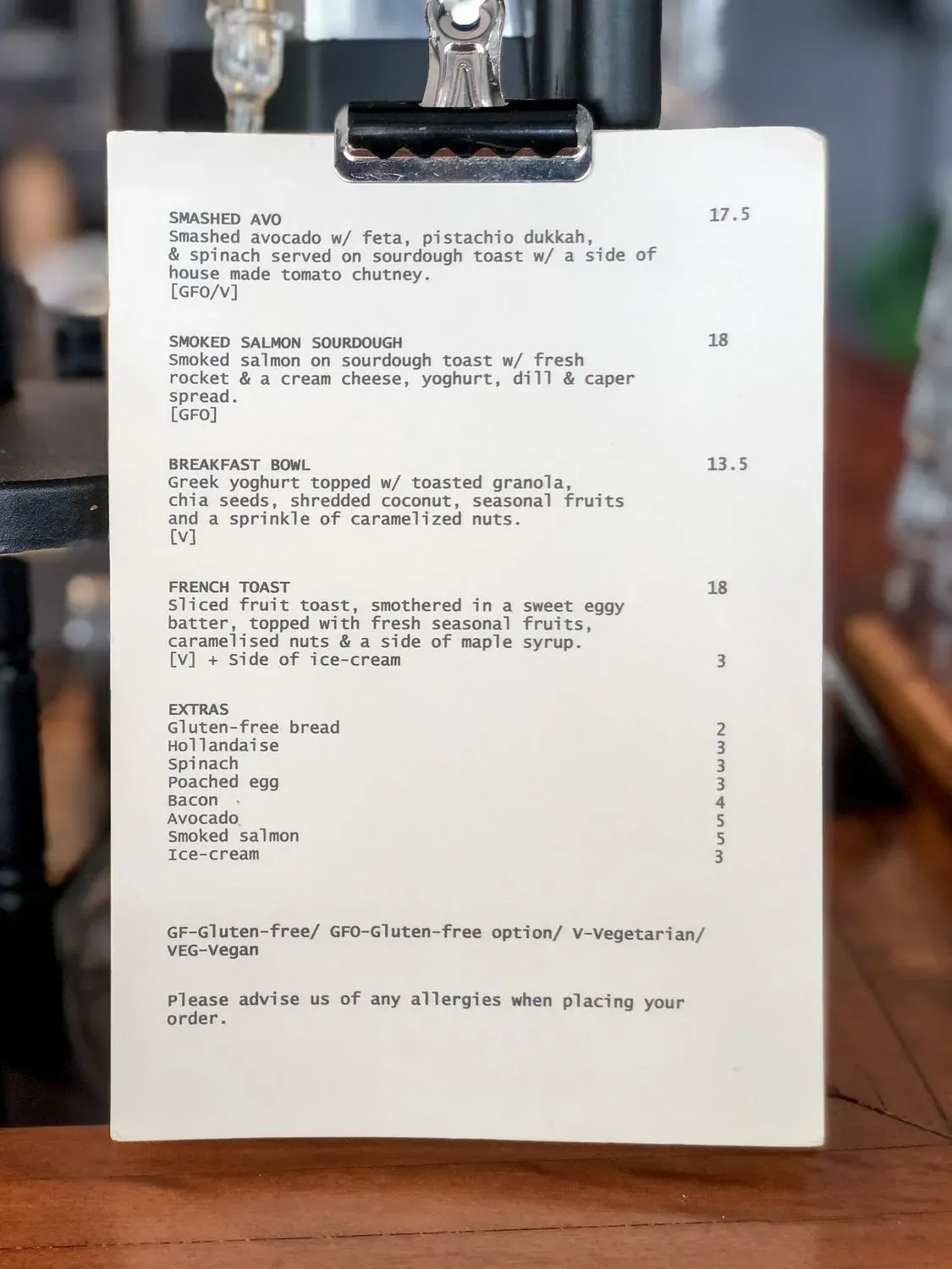 Menu 1