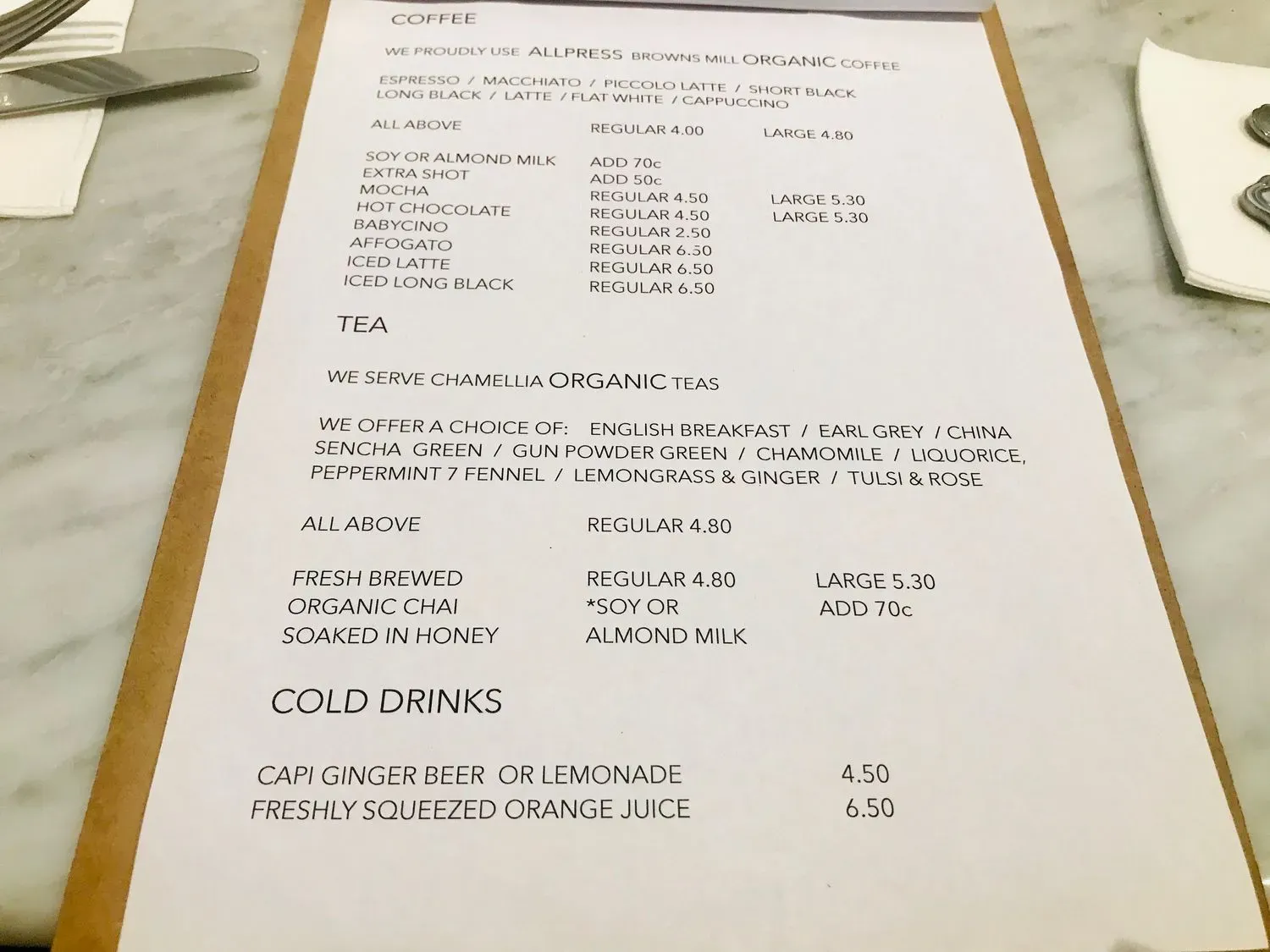 Menu 1