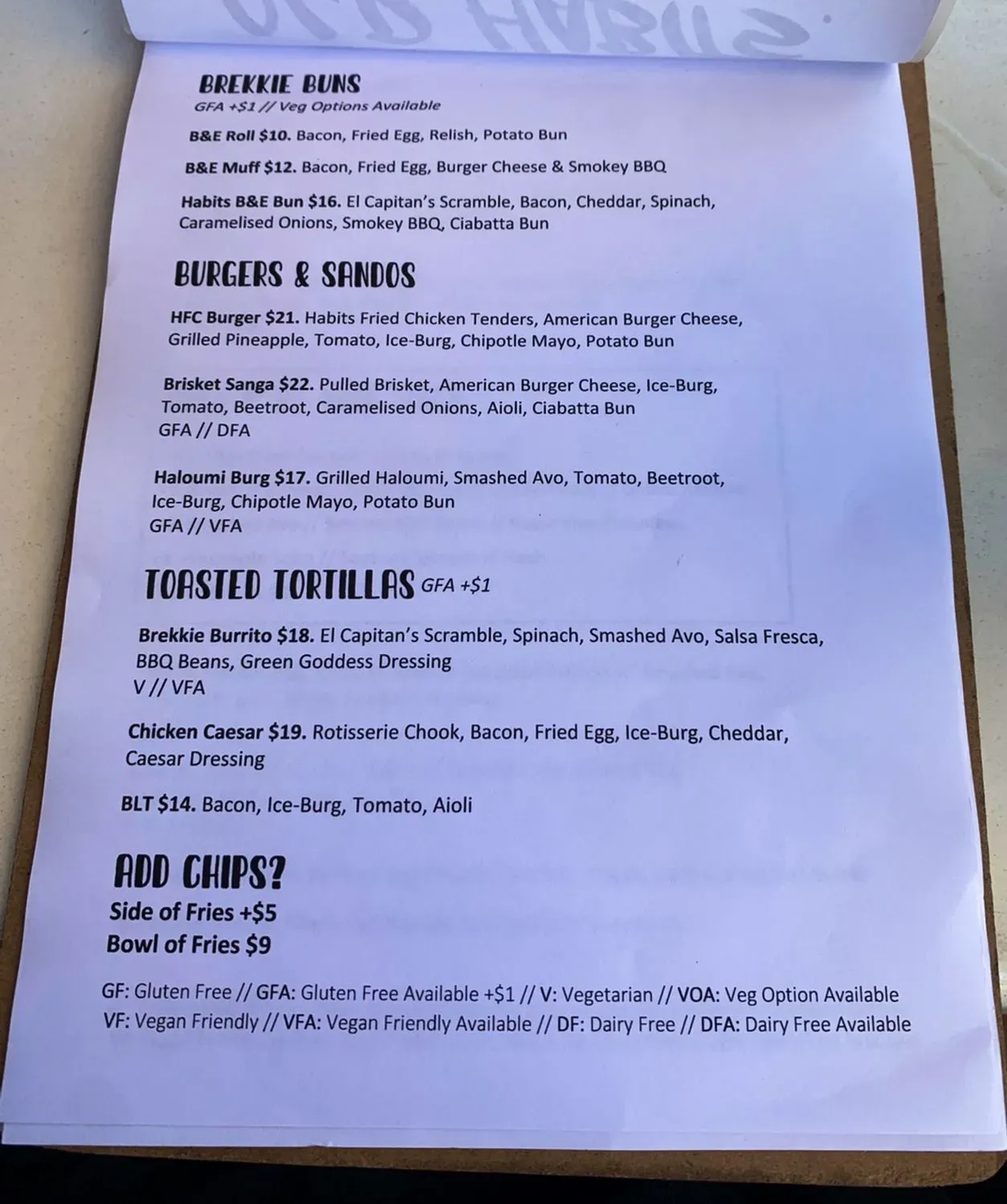 Menu 2