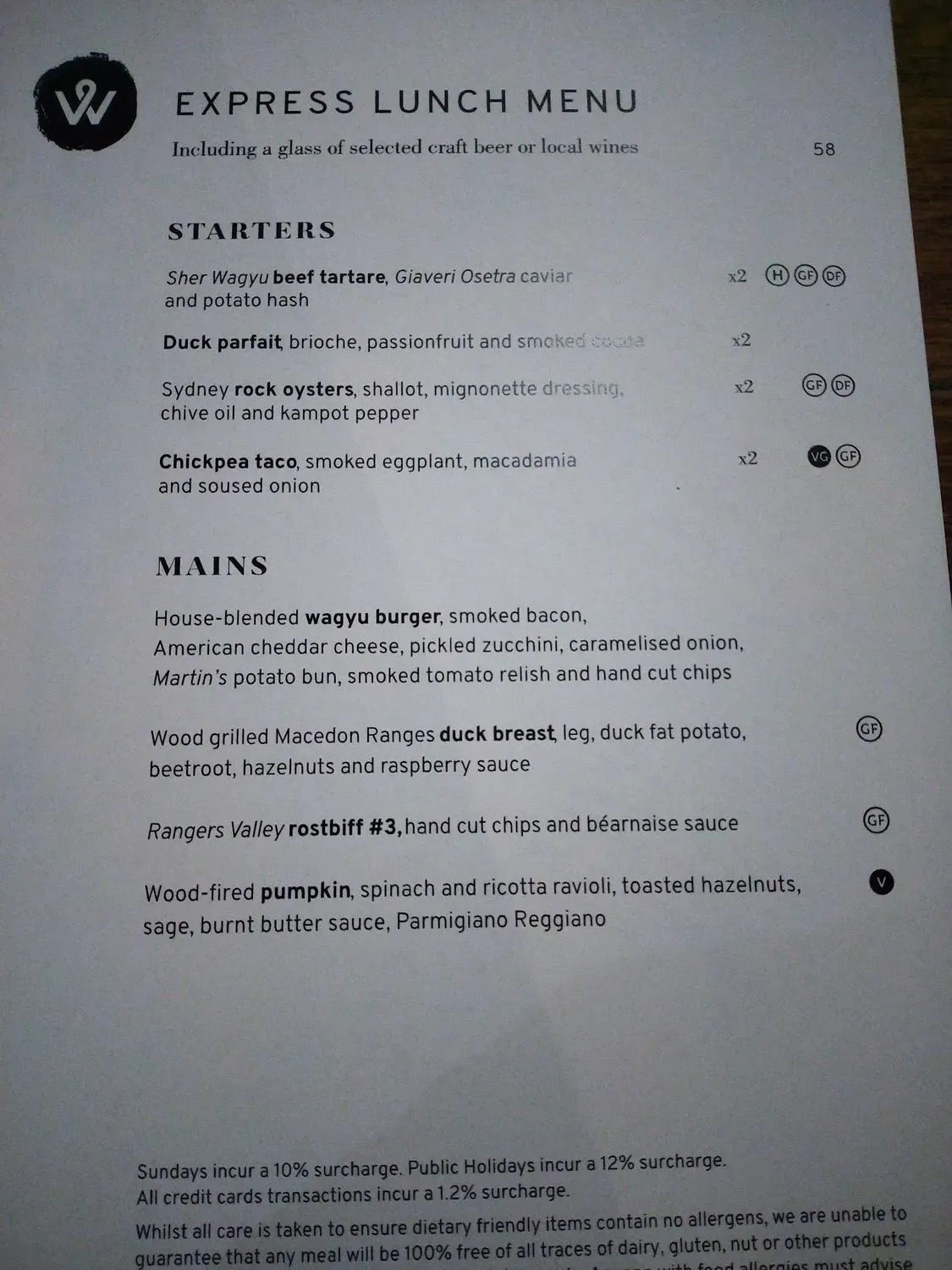 Menu 2