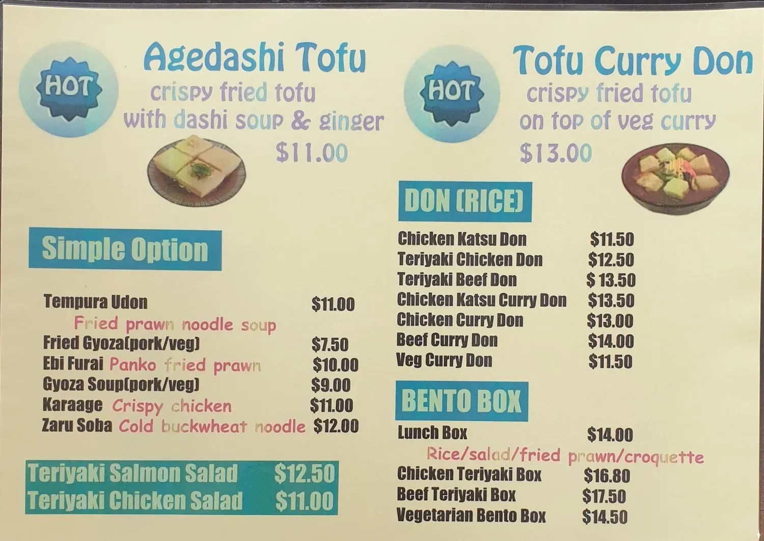 Menu 2