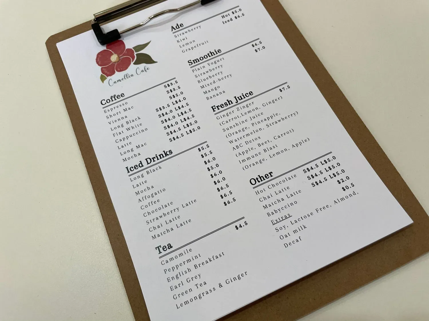 Menu 1