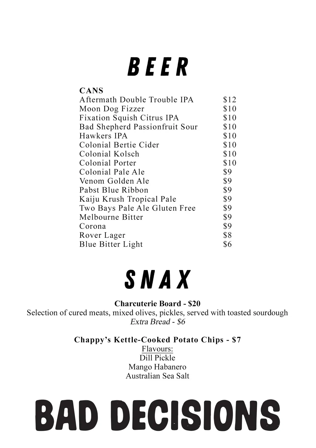 Menu 1