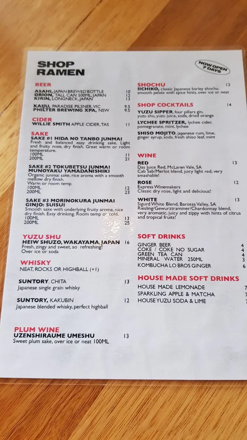 Menu 2